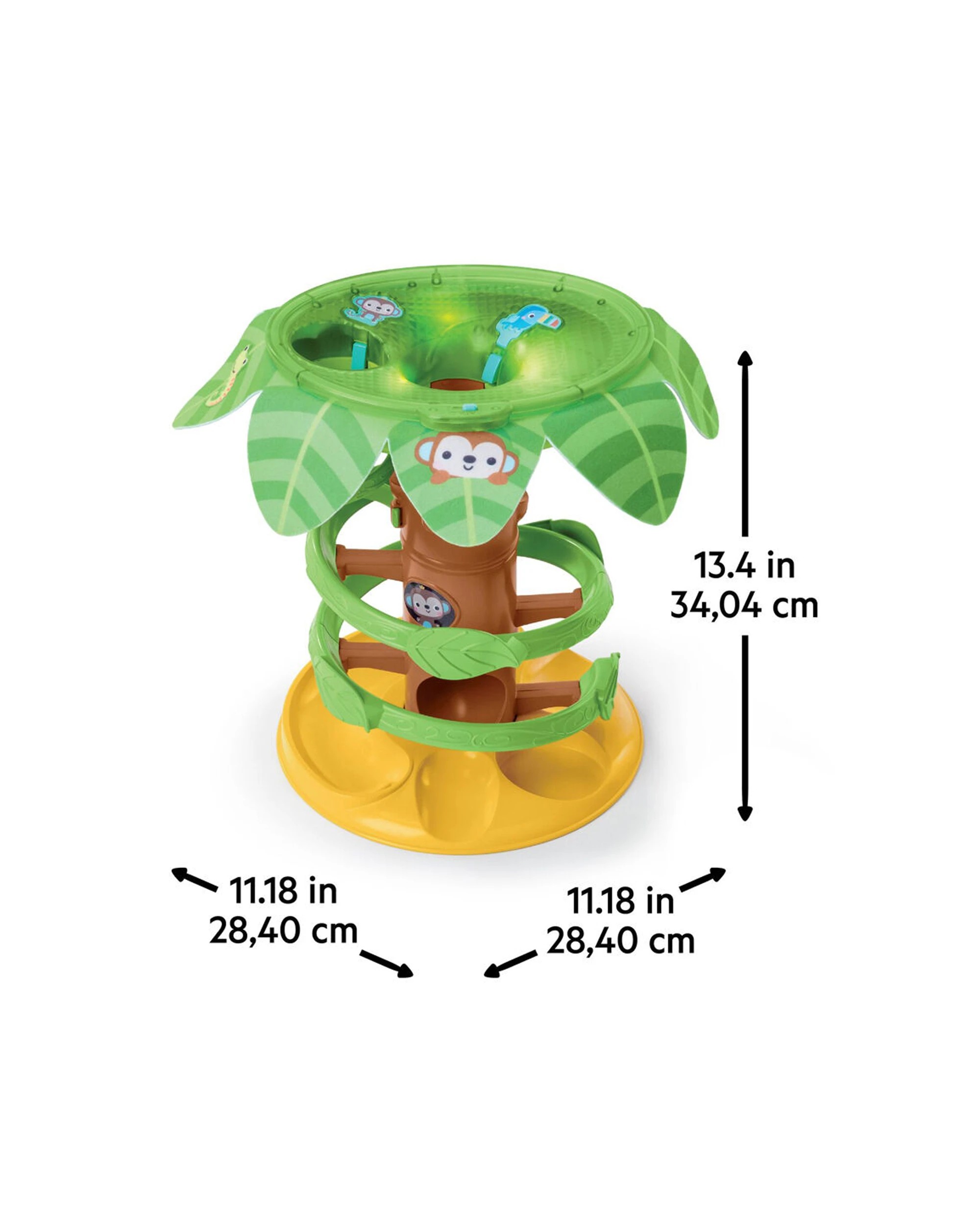 2 Bright Starts Tropical Twirl Ball Baby Toy Lights And Sounds 6 Months Plus - Multi, 2 of 3