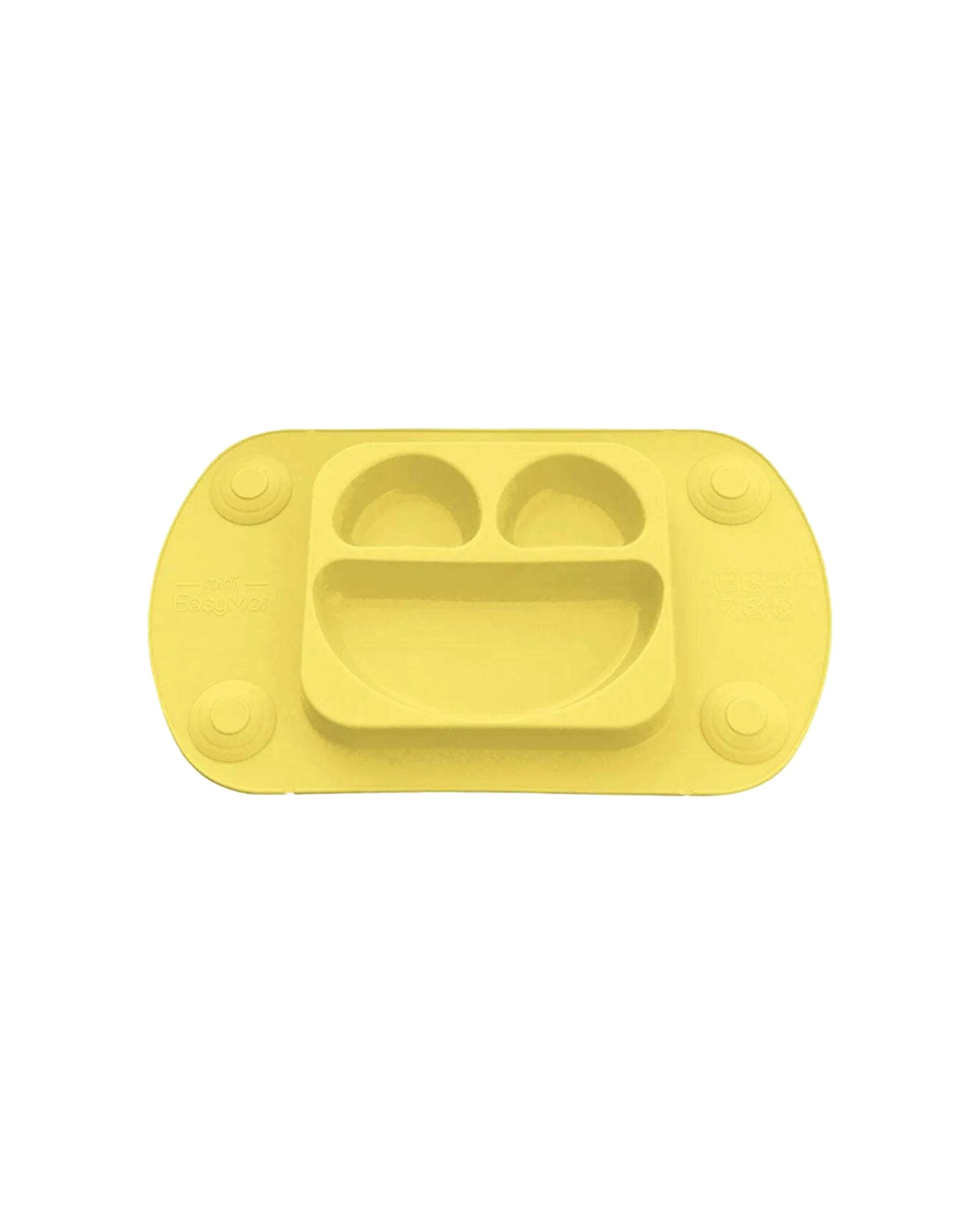 1 EasyTots Easymat Mini Feeding Plate 5 Point Suction Baby Led Weaning Buttercup - Yellow, 1 of 2