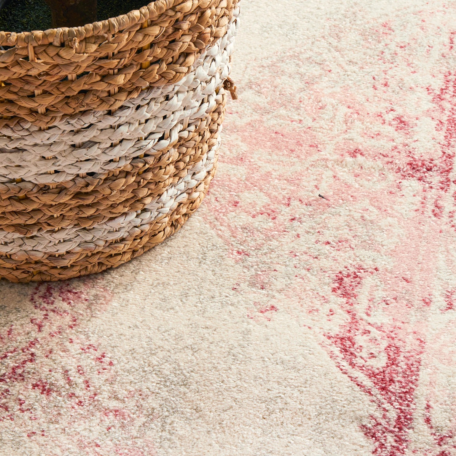 8 Common Ground Rugs Mason 702 400x80cm Runner - Large Pet Friendly Rug - Pink, 8 of 8