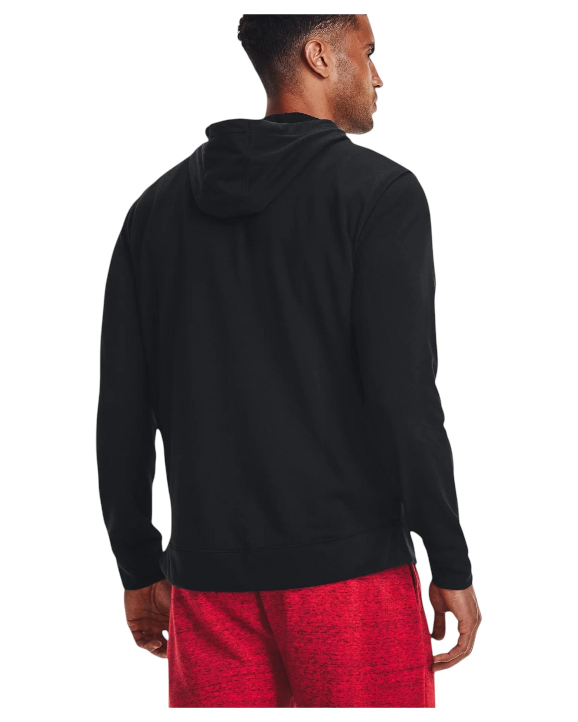 2 Under Armour Mens Rival Terry Full Zip Black/ White Jacket BLACK, 2 of 6