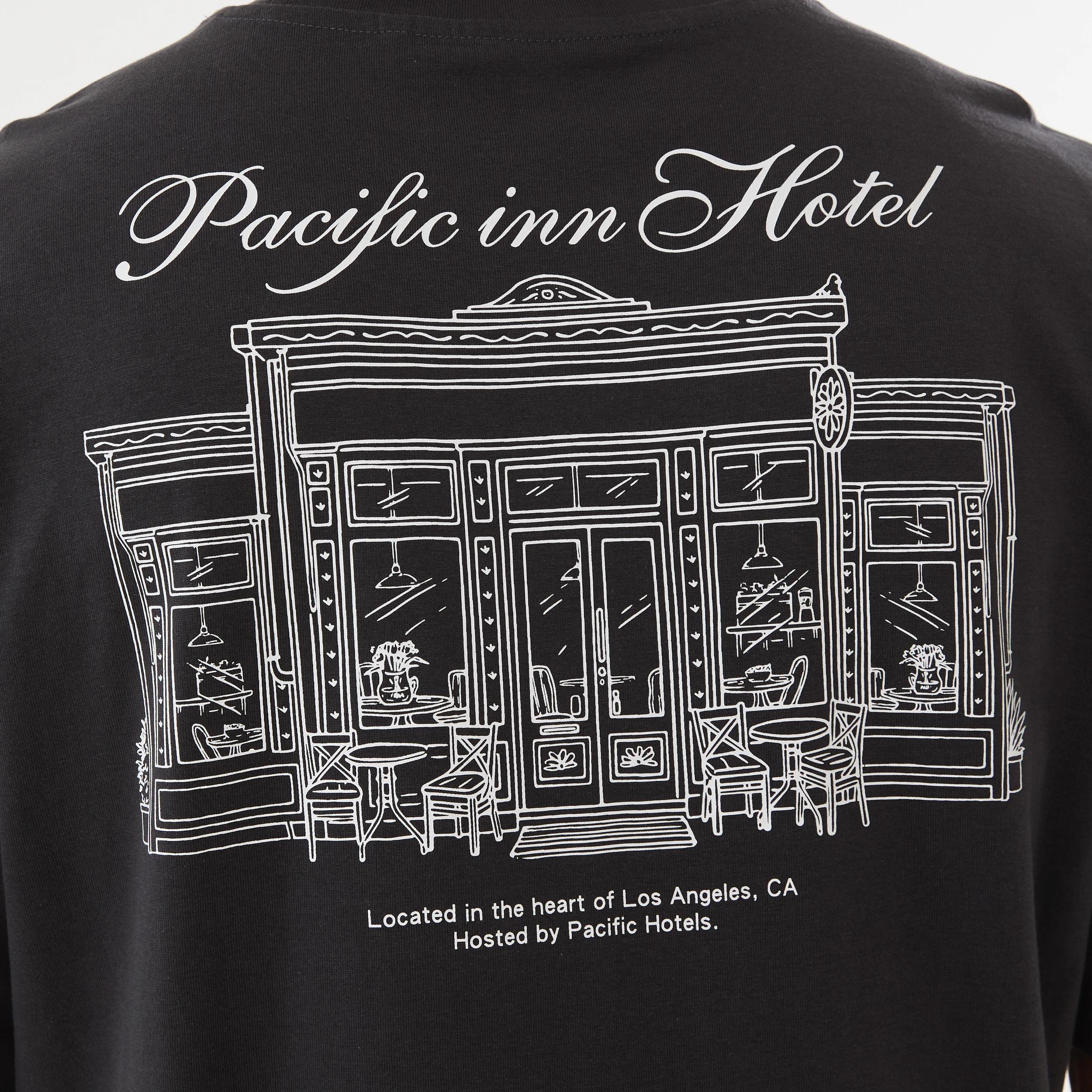 4 Oversized Print T-shirt OYSTER BLACK, 4 of 6