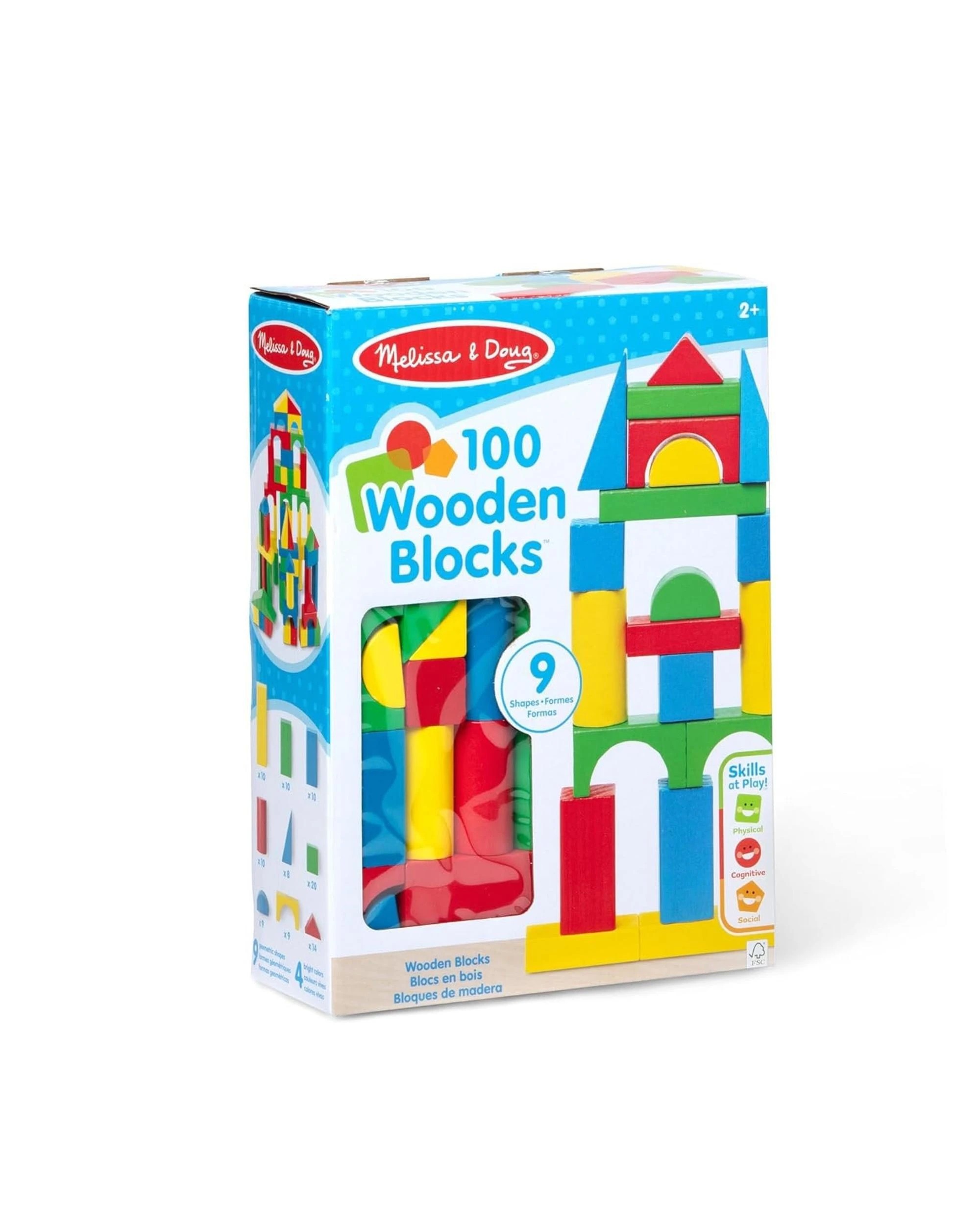1 Melissa and Doug 100 Wooden Blocks Set, 1 of 5