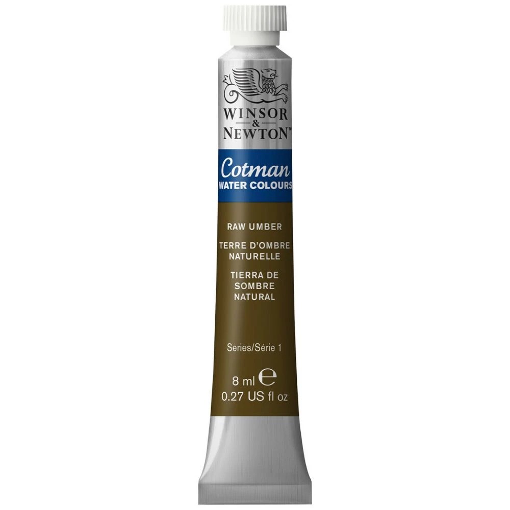 1 Winsor & Newton Cotman Watercolour 8mL Raw Umber, 1 of 1