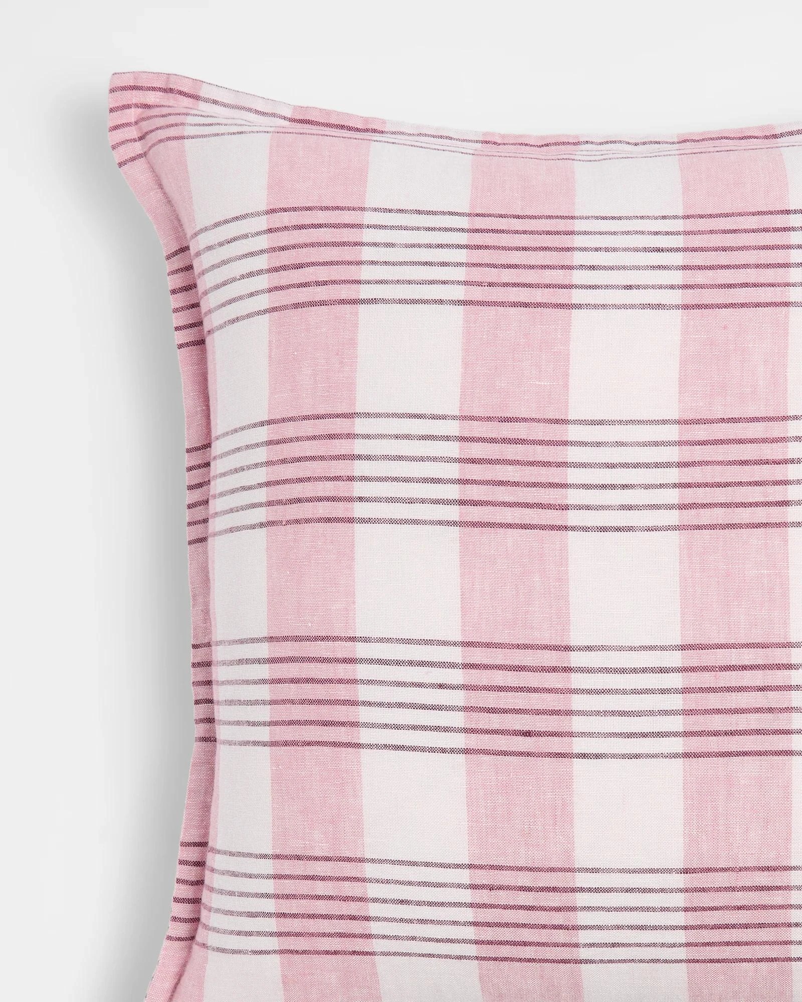2 Target Multi Stripe Linen Cushion - Lilas - Pink, 2 of 2