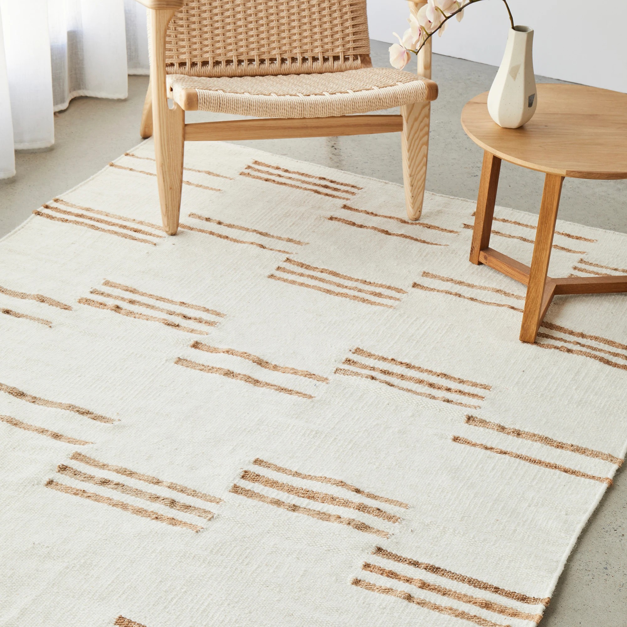 1 Common Ground Rugs Kalahari Henry 380x280cm - Extra Large Floor Rug - Natural, 1 of 7