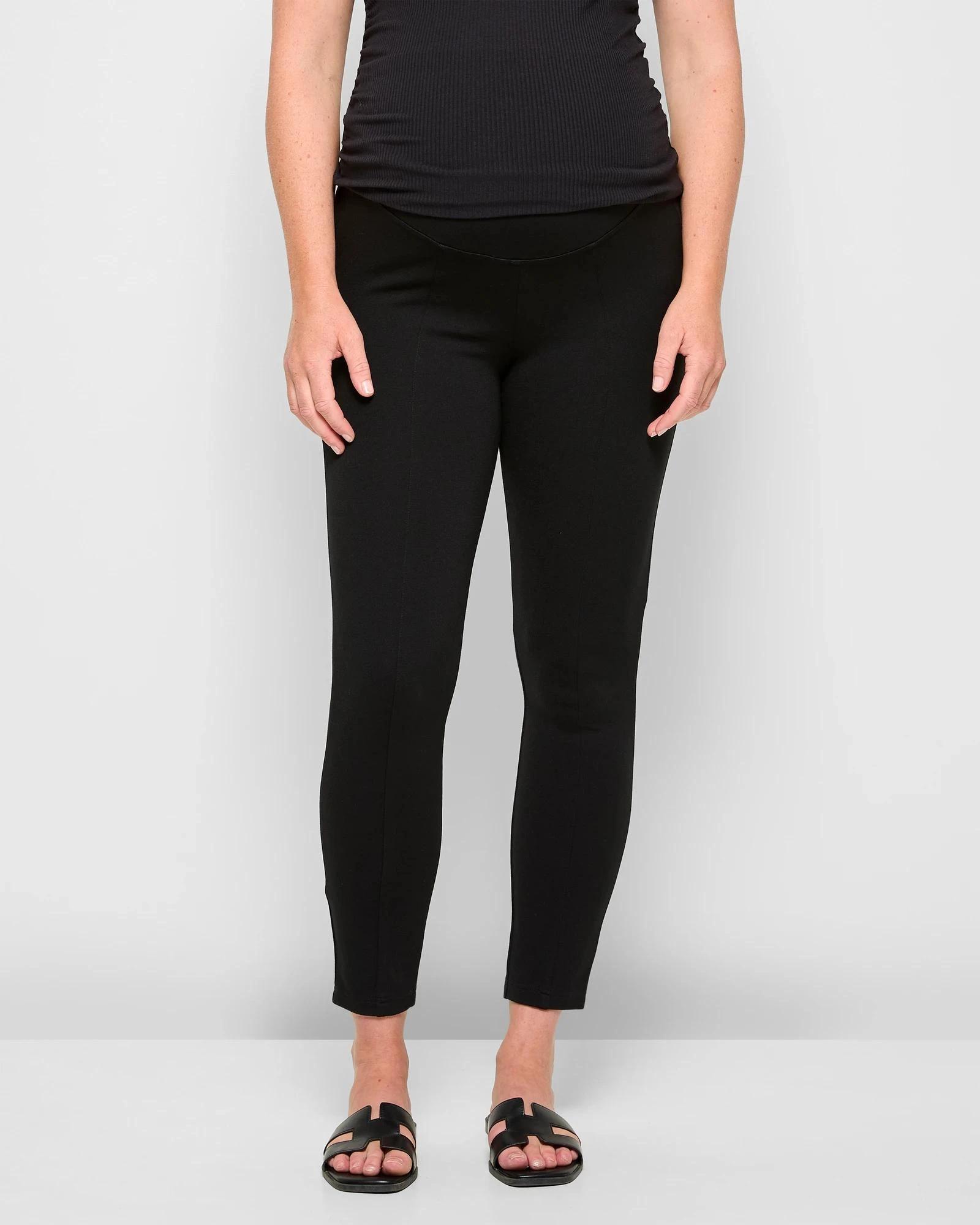 2 Target Maternity Ponte Leggings BLACK, 2 of 5
