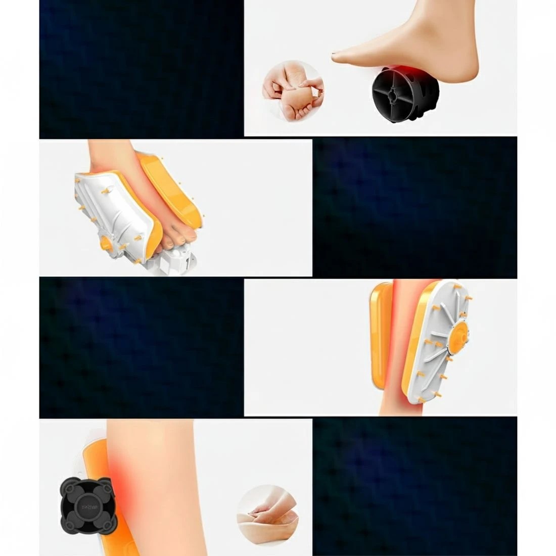 4 Livemor Foot Massager Massagers Shiatsu Electric Roller Ankle Calf Leg Kneading - Multi, 4 of 8