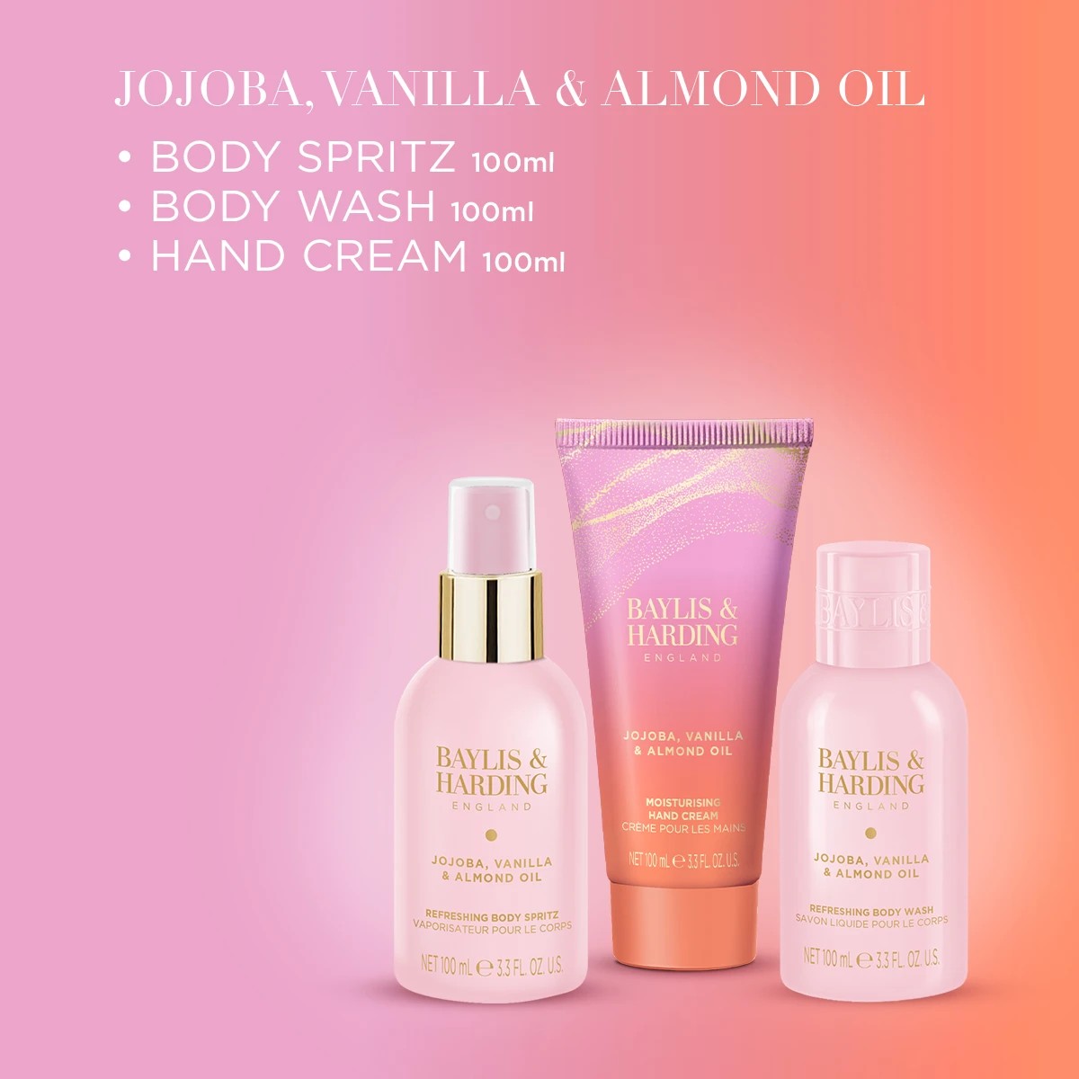 3 Baylis & Harding Signature Collection: Luxury Wash Bag Set - Jojoba, Vanilla & Almond Oil, 3 of 4