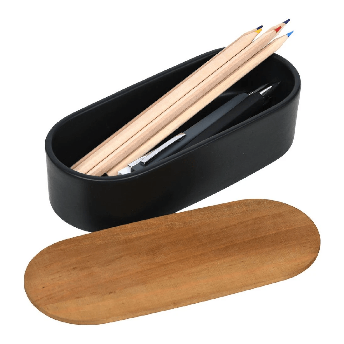 1 Otto Ceramic Pen Tray with Lid, 1 of 6