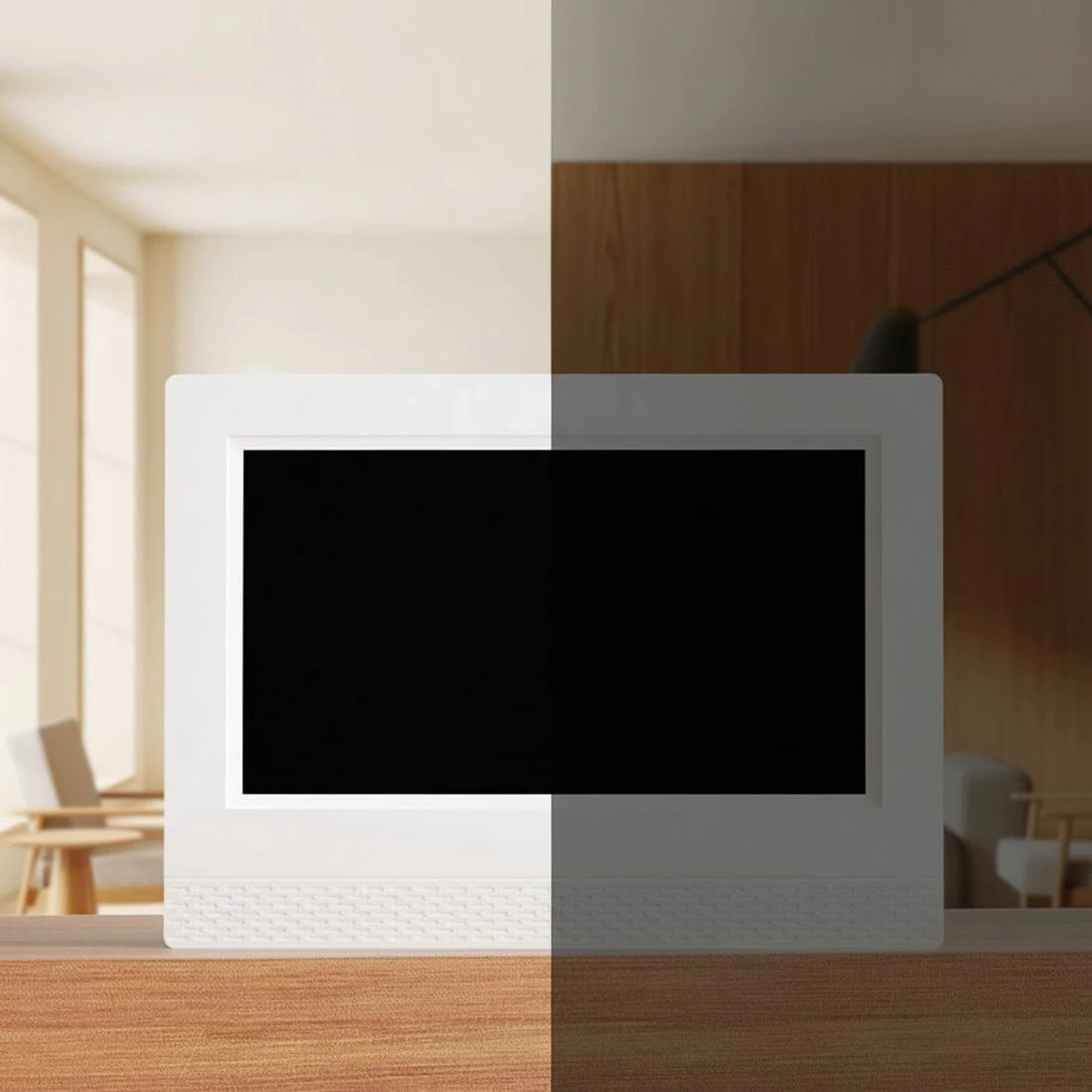 5 Artiss 7" Digital Day Clock Calendar Alarm - White, 5 of 5