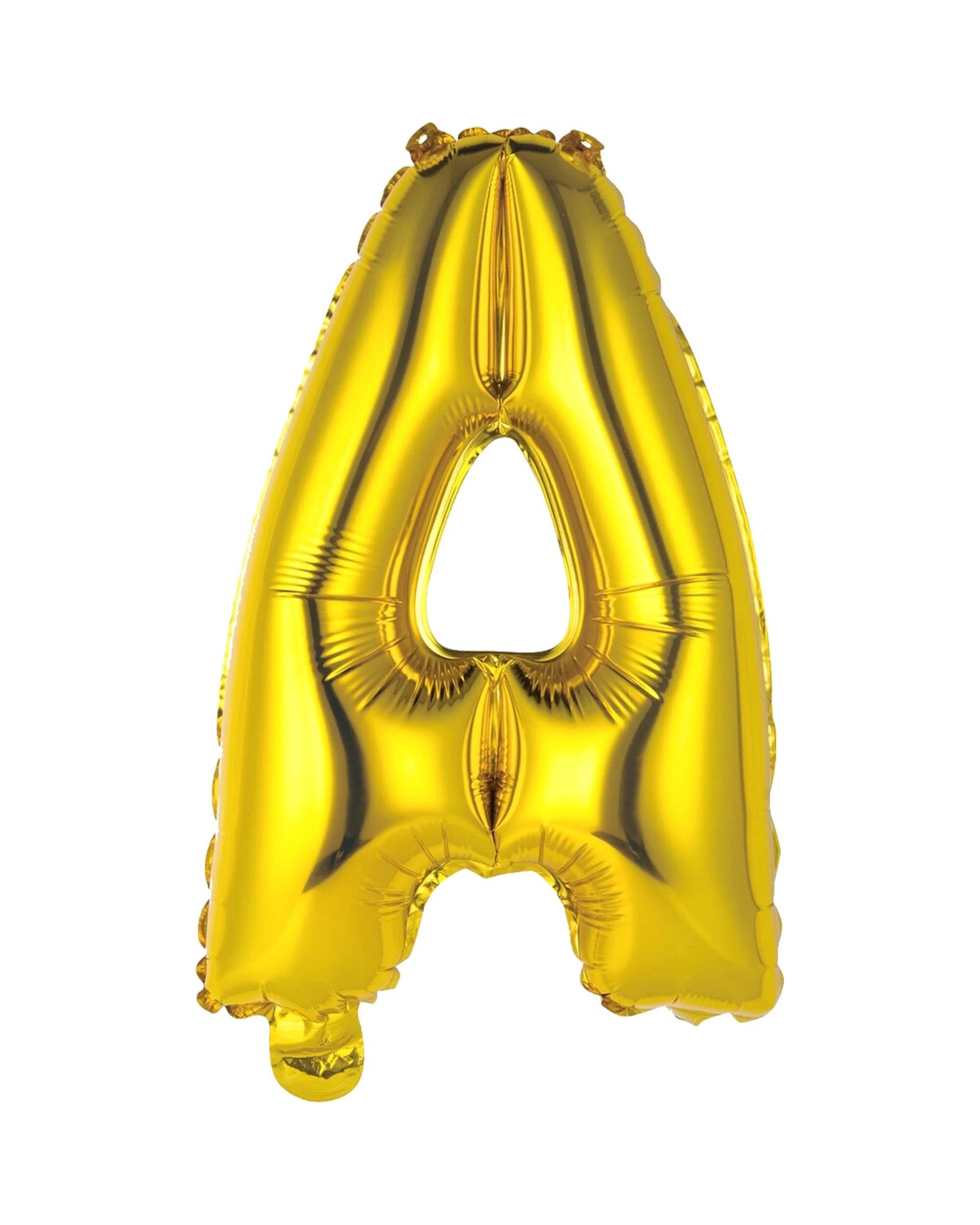 1 Meteor Letter A Foil Air Fill Balloon 35.5cm - Gold, 1 of 2