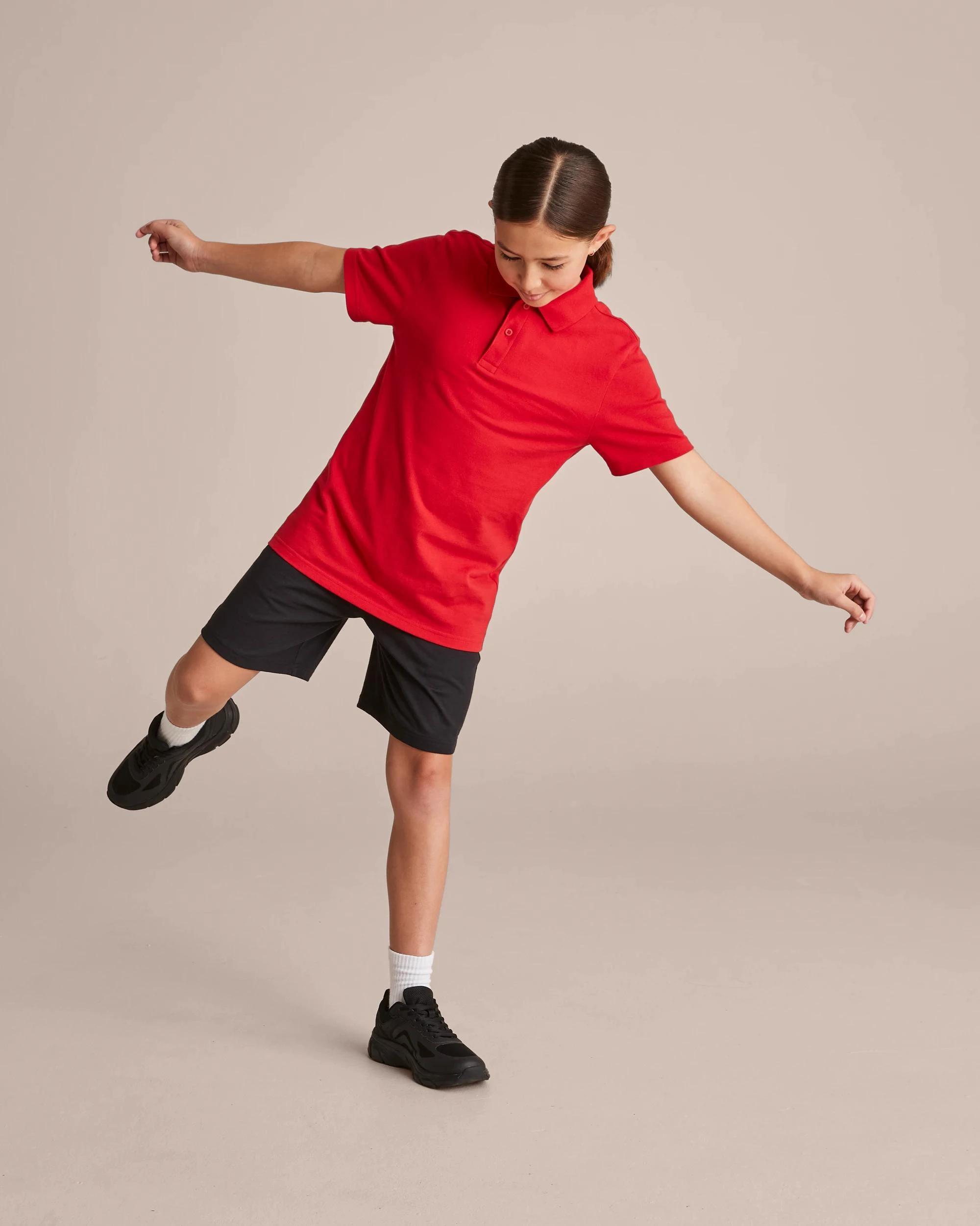 2 Target Short Sleeve School Polos RED, 2 of 10