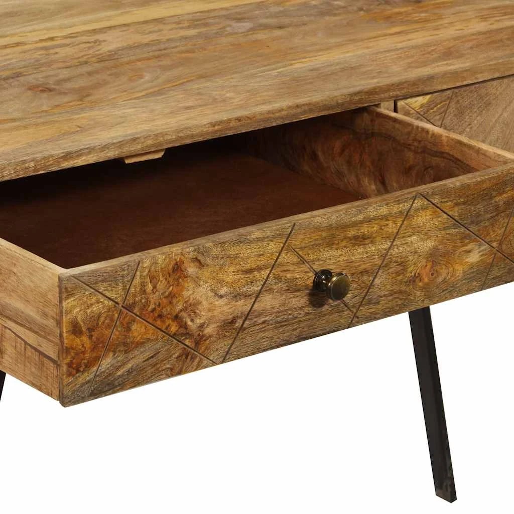 8 vidaXL Desk Ample Storage - Brown, 8 of 10
