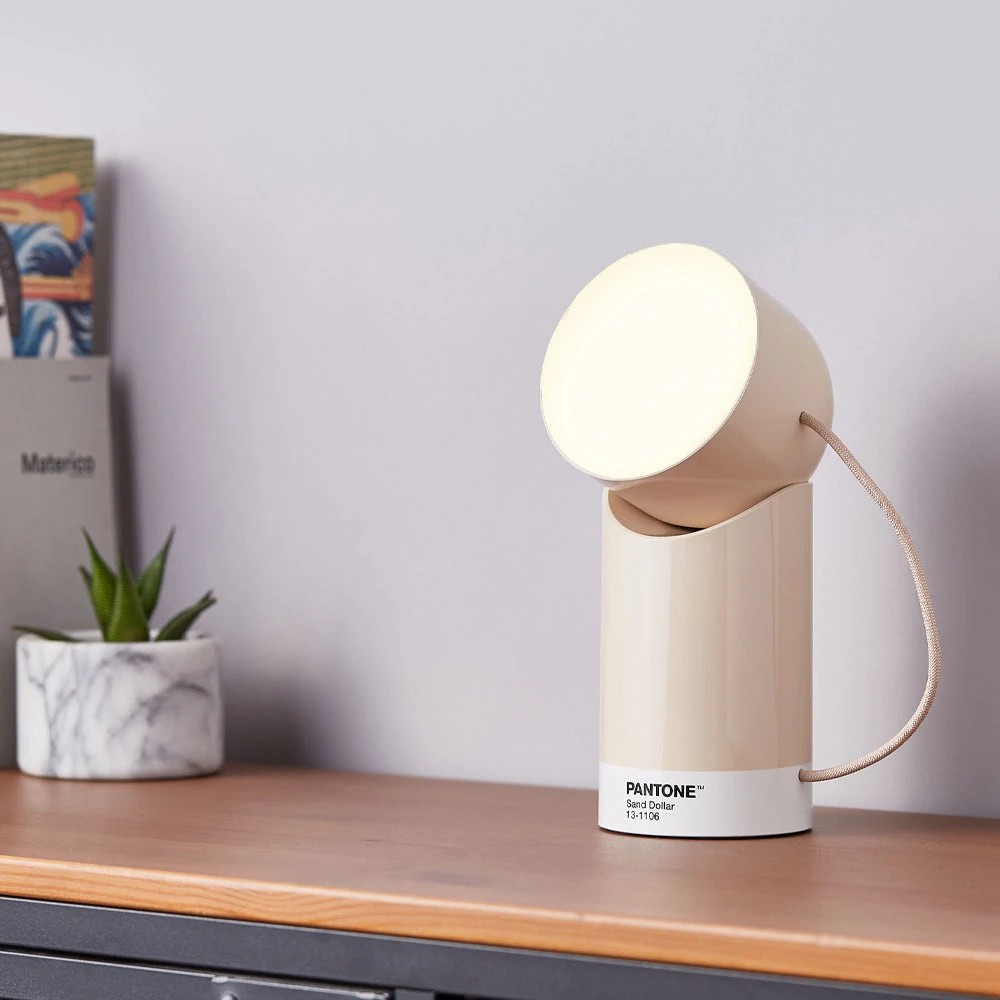 6 Lexon Orbe Portable Led Lamp With Moving Head PANTONE - Sand - Beige, 6 of 6