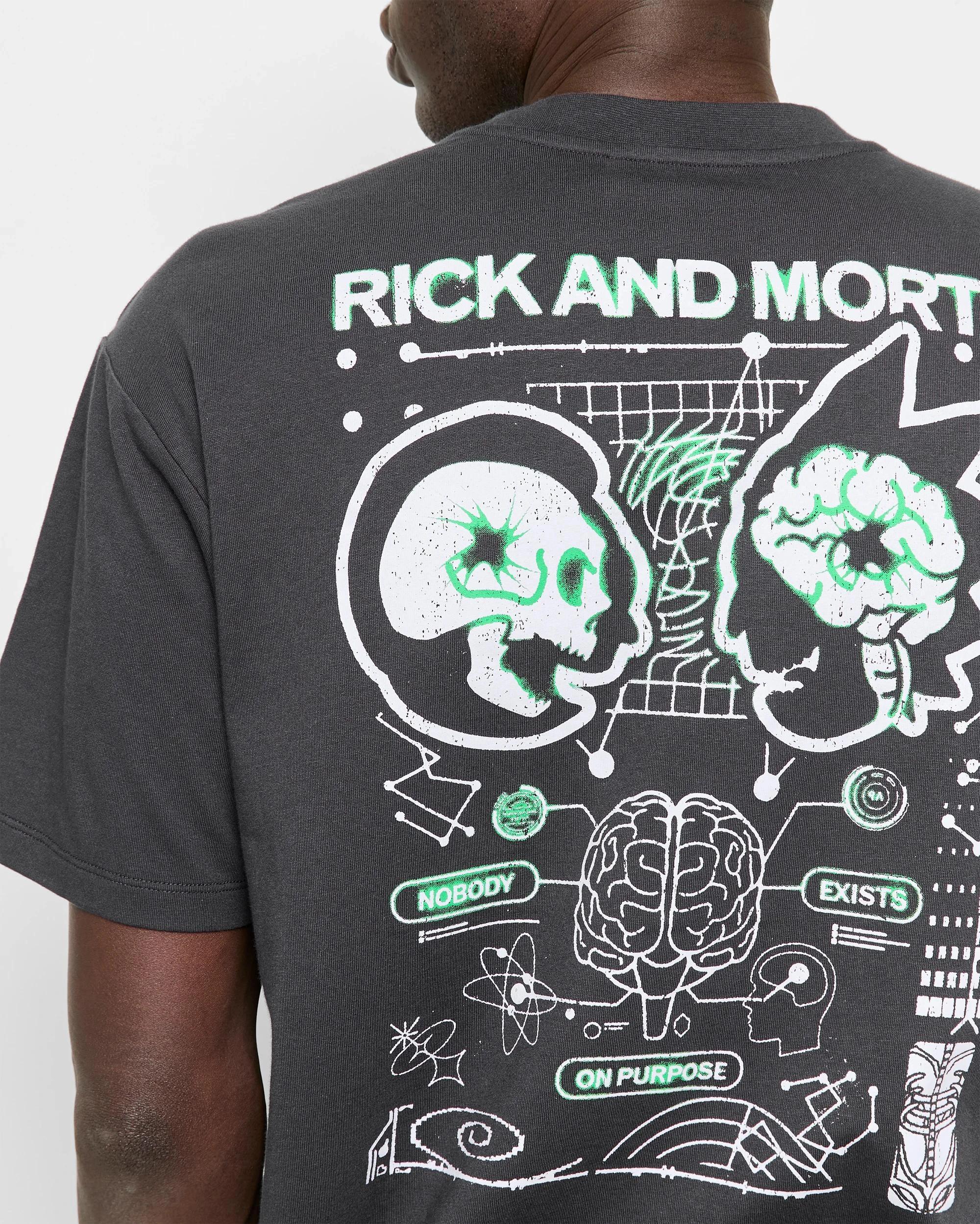 5 Licensed Australian Cotton Rick and Morty Print T-Shirt BLACK, 5 of 6