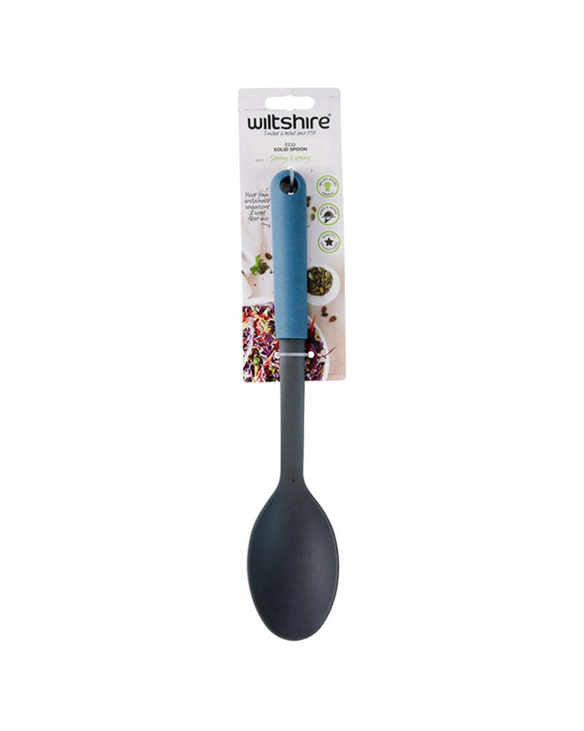 3 Wiltshire Eco Friendly Bio-Based Long Handle Kitchen Solid Spoon Utensil - Natural, 3 of 3