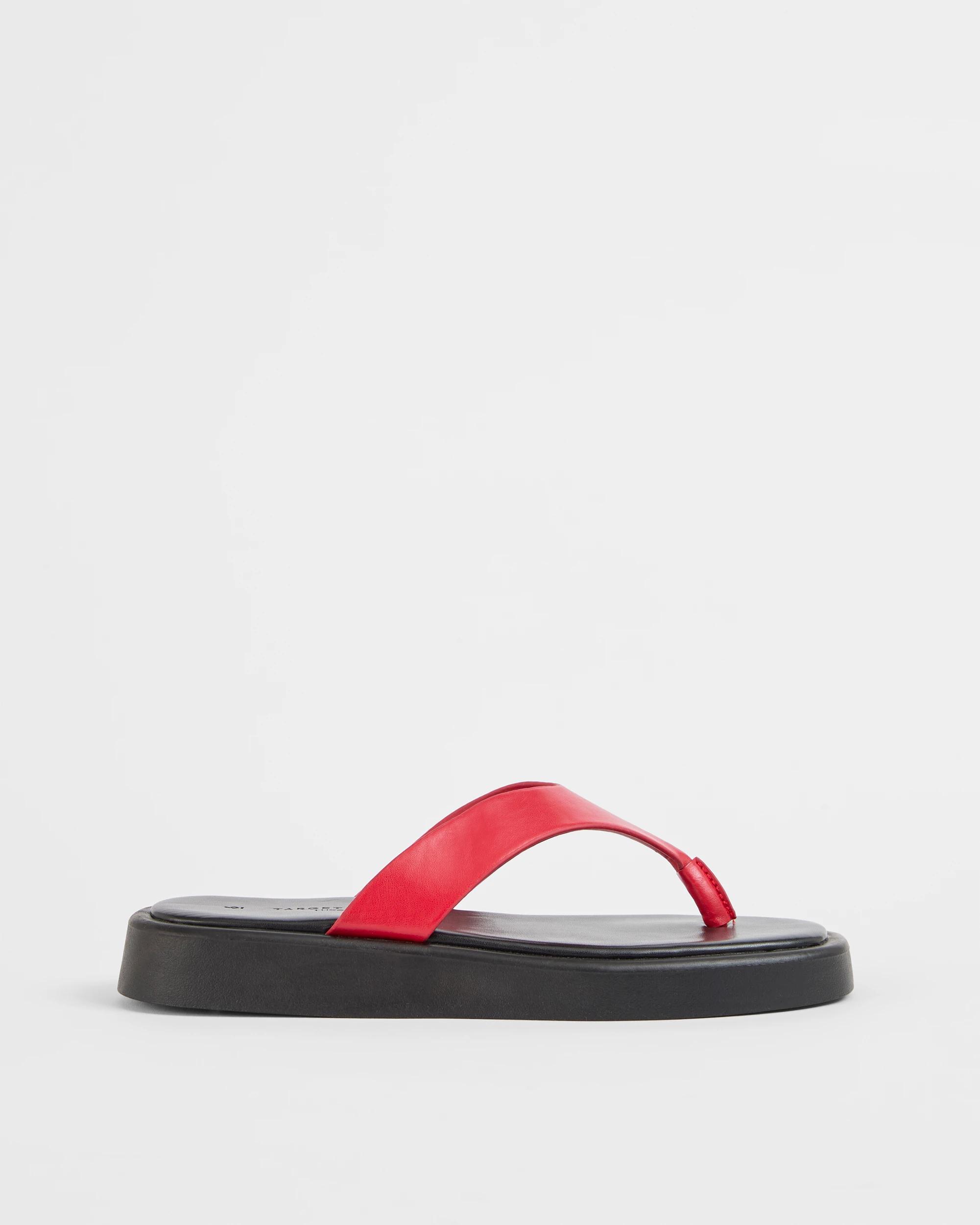 1 Target Woman Chunky Thongs RED + BLACK, 1 of 3