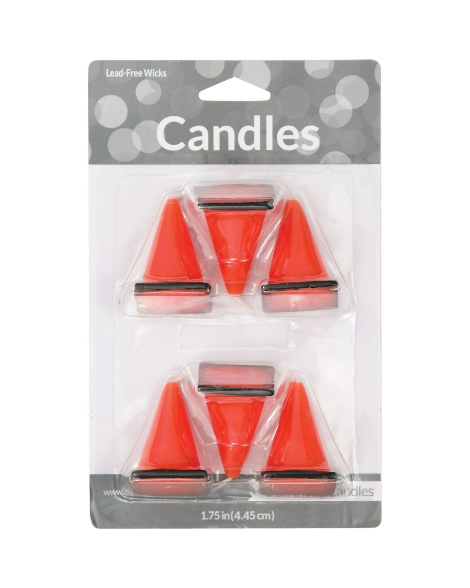 2 Creative Converting Construction Cone Candle Set Pack of 6, 2 of 2