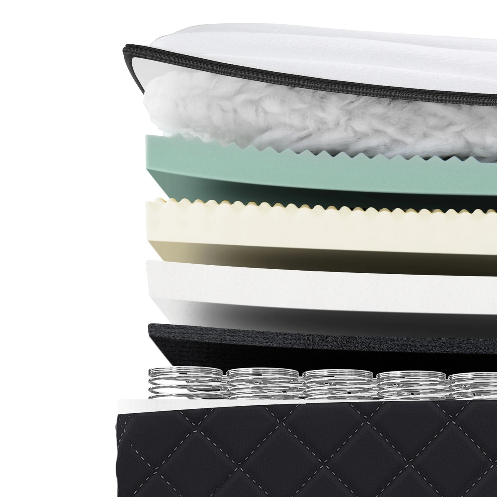 8 Alfordson Mattress 15CM Tight Top Spring Foam Bedding Medium Firm - Queen Bed, 8 of 10
