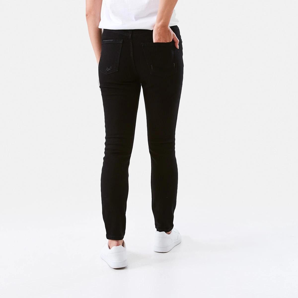 3 Distressed Skinny Jeans Black, 3 of 6