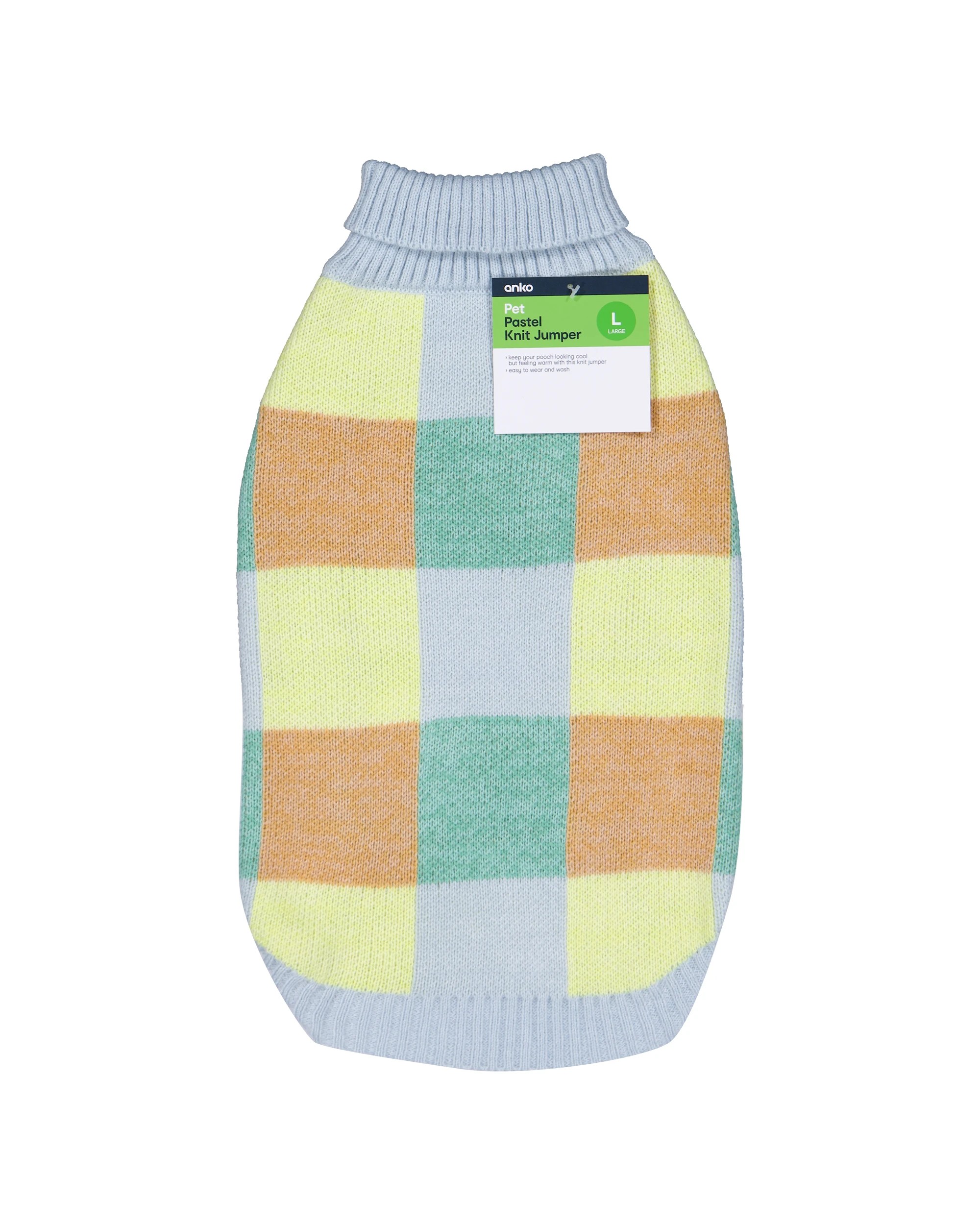 8 Pet Pastel Knit Jumper - Large, 8 of 8