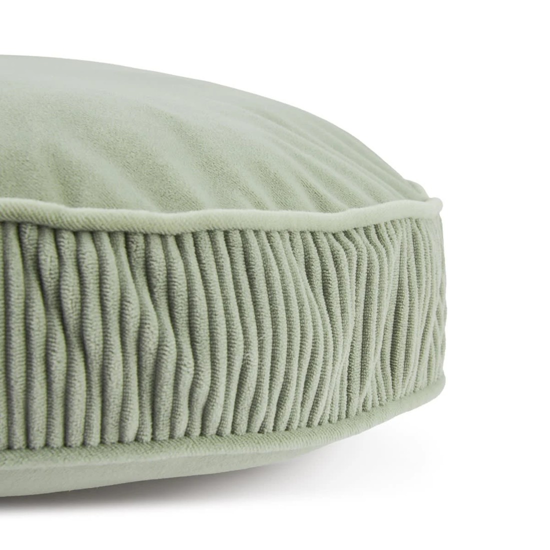 2 40cm Velvet Round Cushion - Seagrass, 2 of 4