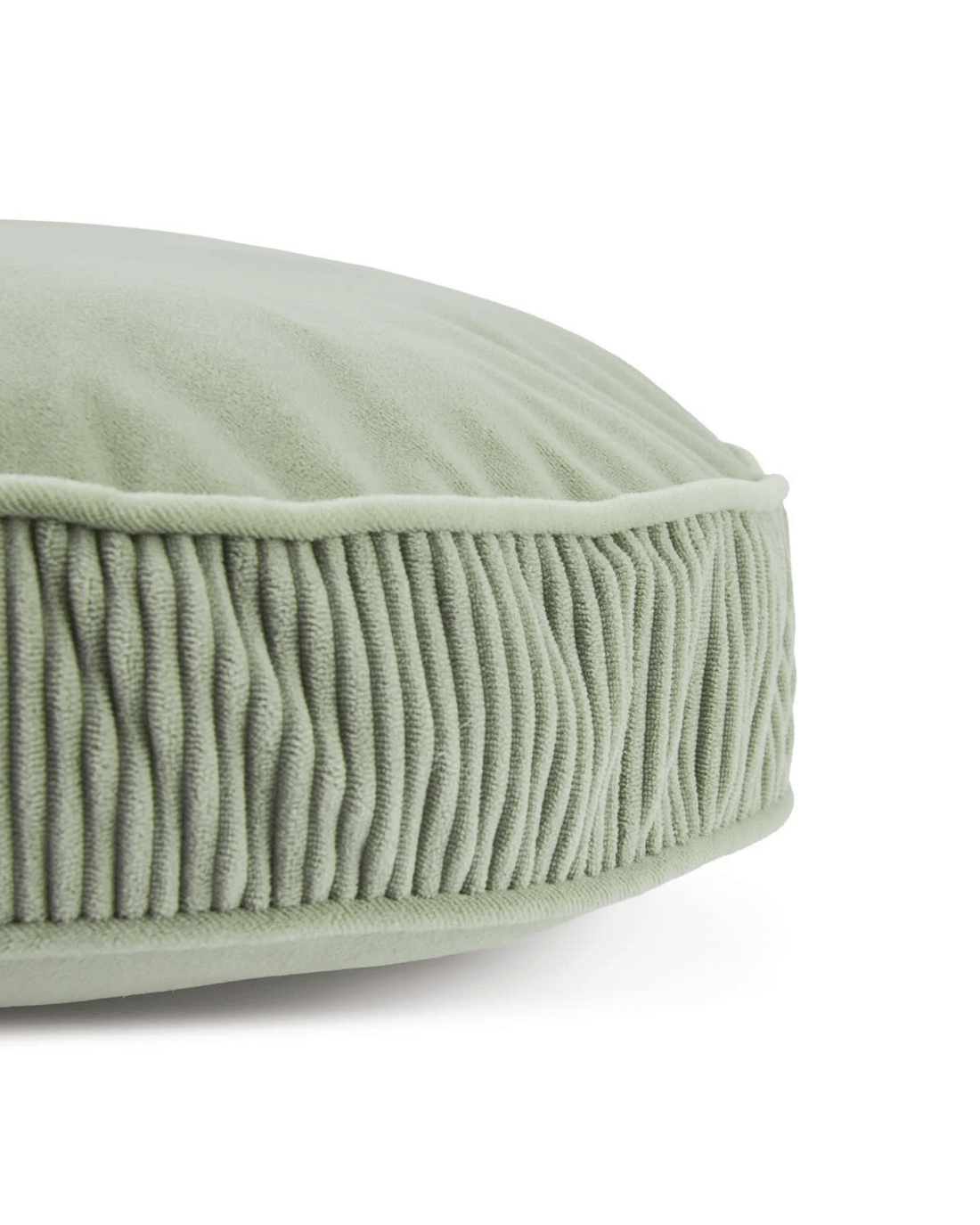 2 40cm Velvet Round Cushion - Seagrass, 2 of 4