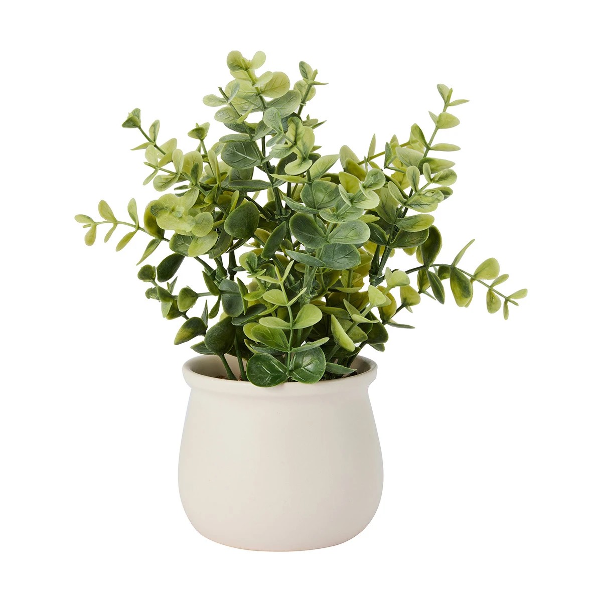 1 Artificial Dollar Gum Eucalyptus in Pot, 1 of 6