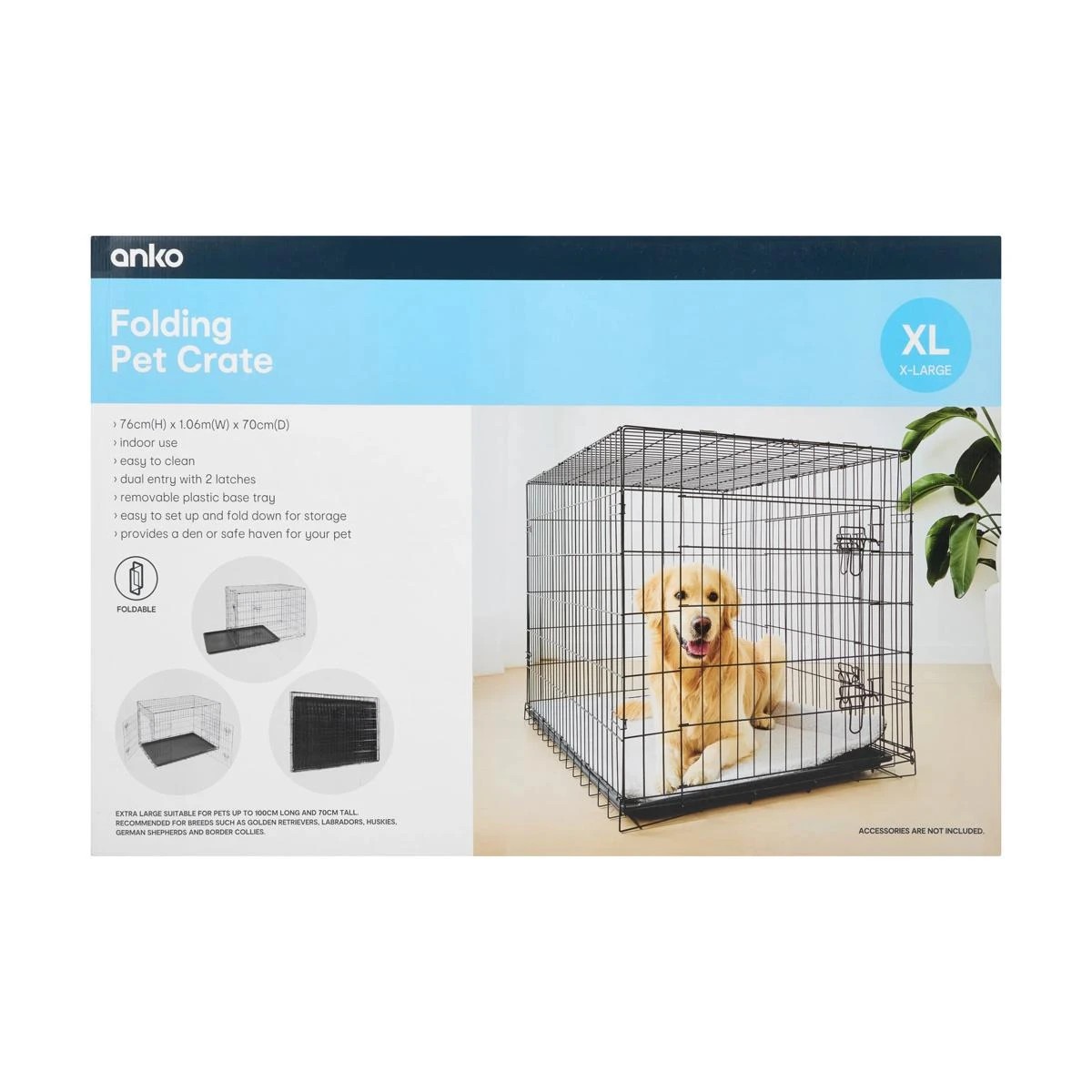 10 Pet Folding Crate - Extra Large, 10 of 10