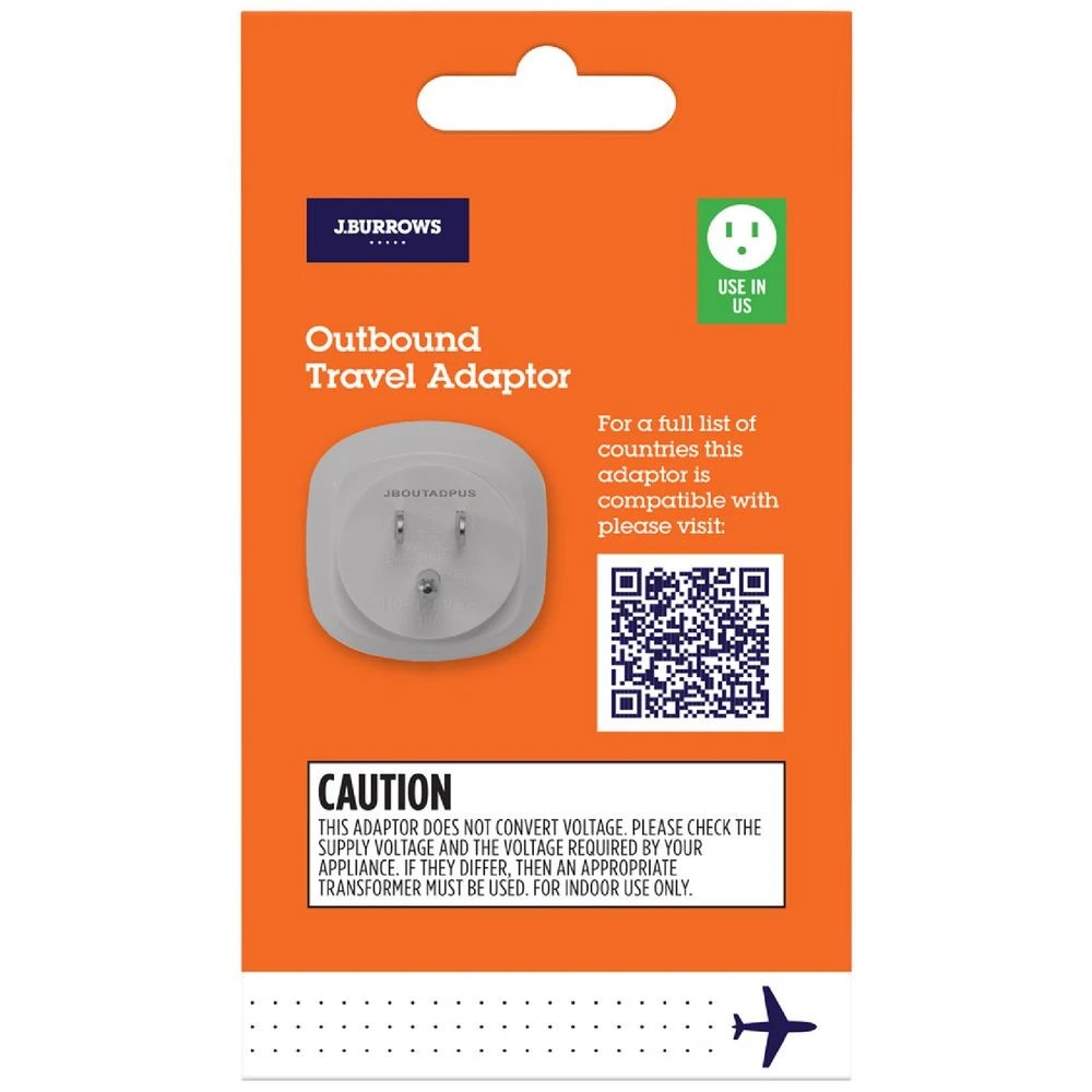 5 J.Burrows Outbound Travel Adaptor USA, Canada and More, 5 of 5