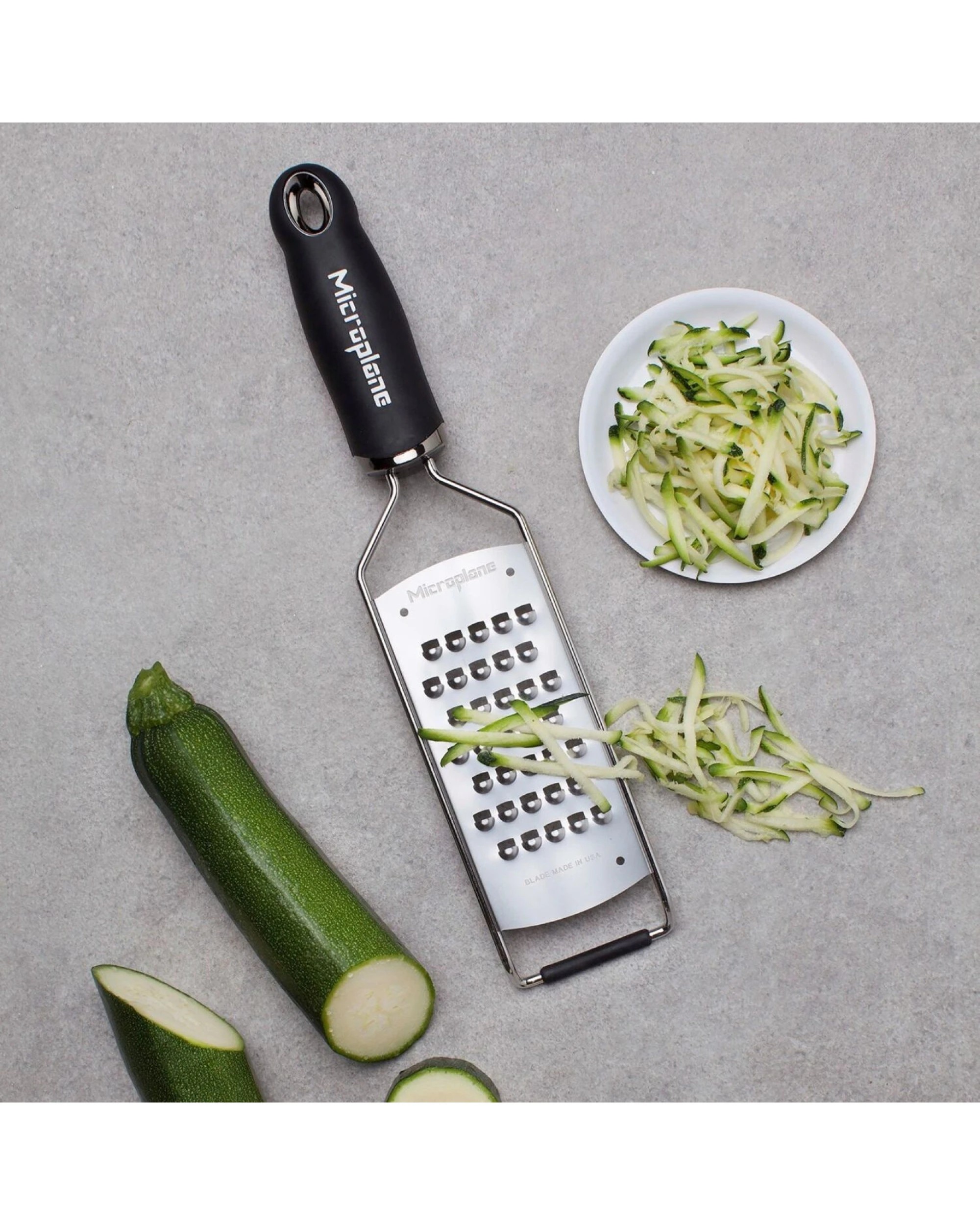 2 Microplane Stainless Steel Gourmet Extra Coarse Grater Clog-Resistant Blade - Silver, 2 of 4