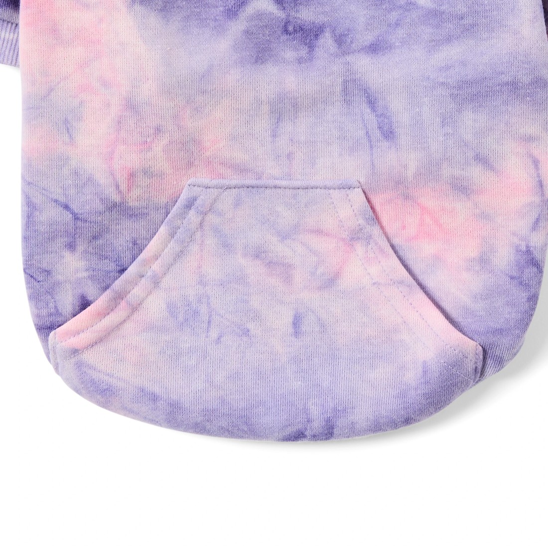 9 Pet Hoodie Tie-Dye - Medium, Lilac, 9 of 10