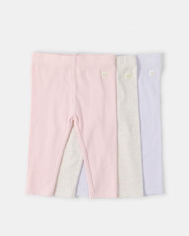 3 Pack Cotton Rib Legg