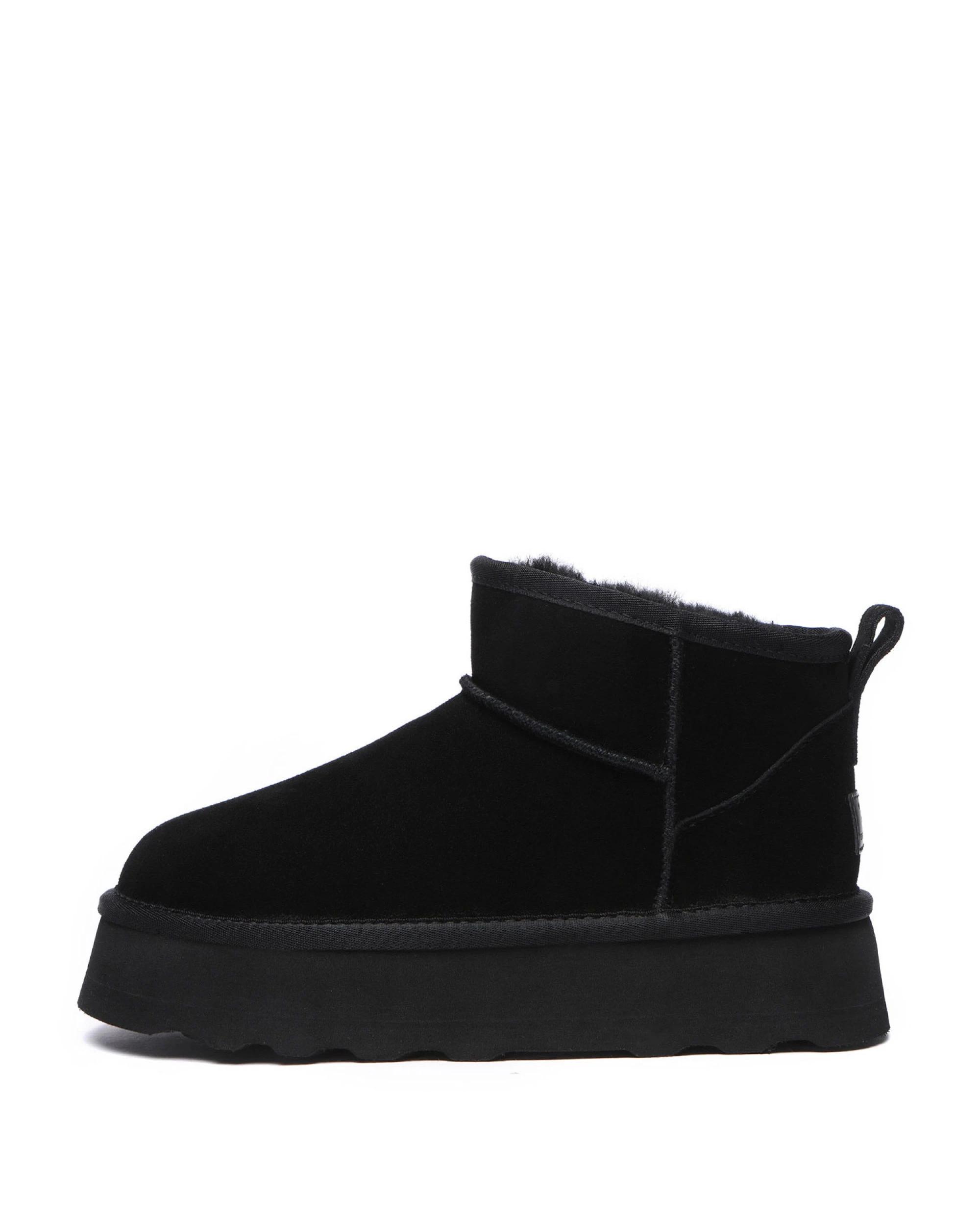4 Australian Shepherd UGG Womens Ronnie Thick Bottom Platform BLACK, 4 of 5