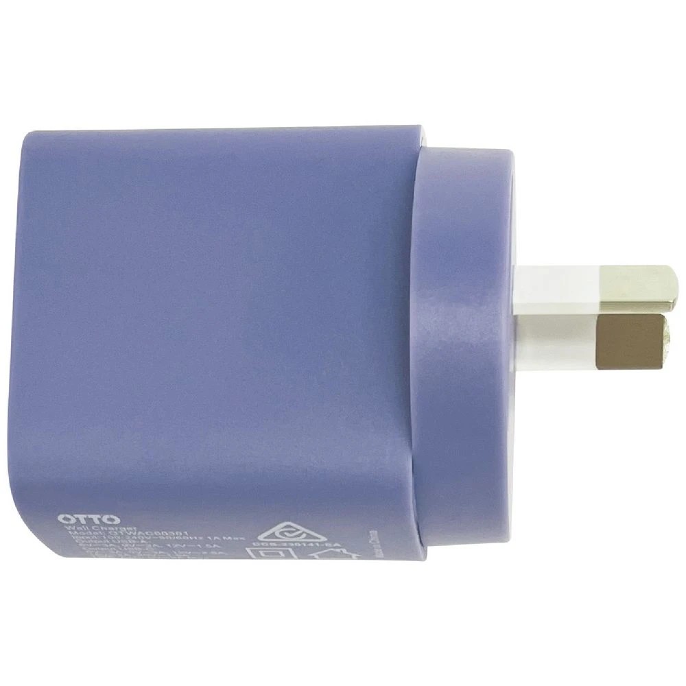 6 Otto 30W 2-Port USB-C + USB-A Wall Charger Pastel Blue, 6 of 7