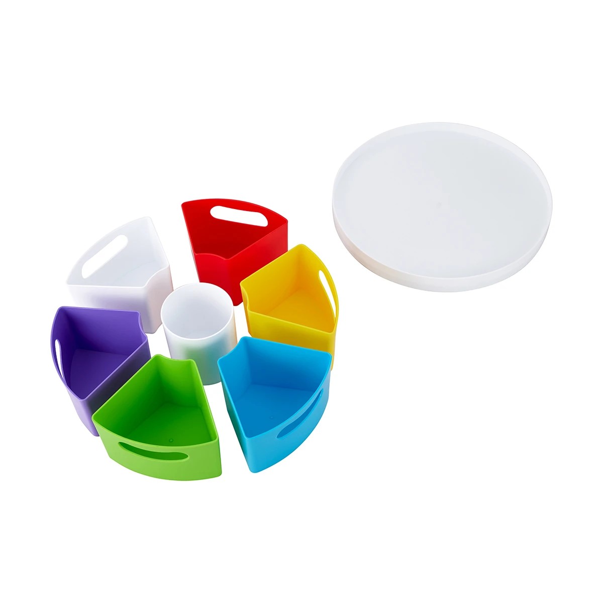 4 8 Piece Spinning Art and Craft Tray, 4 of 8