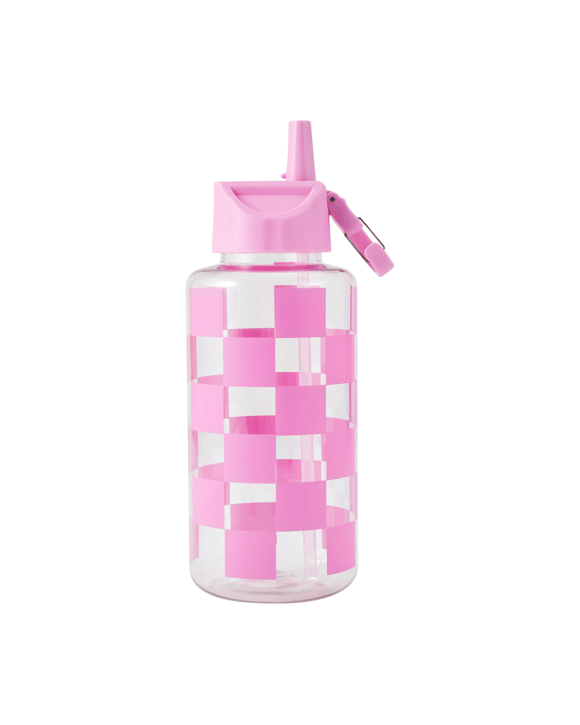 1L Check Cylinder Drink Bottle