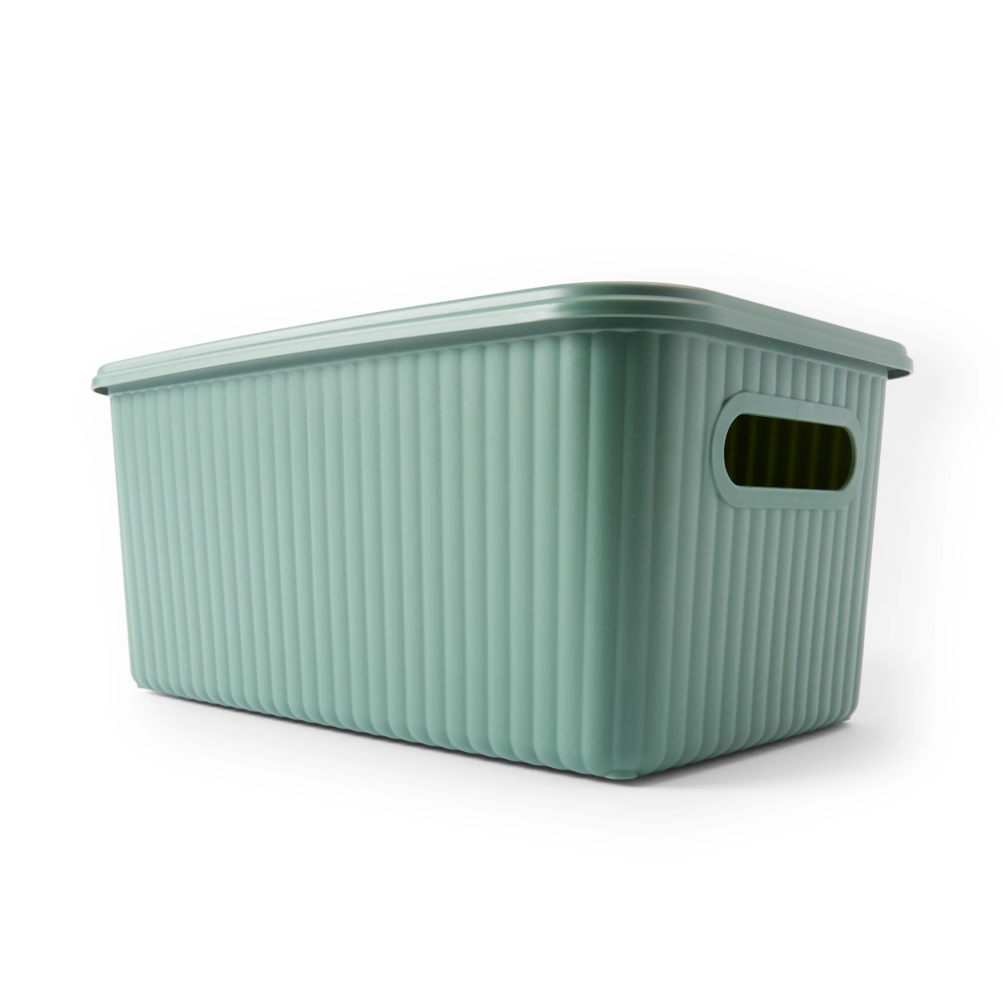 1 5L Ribbed Container - Green, 1 of 9