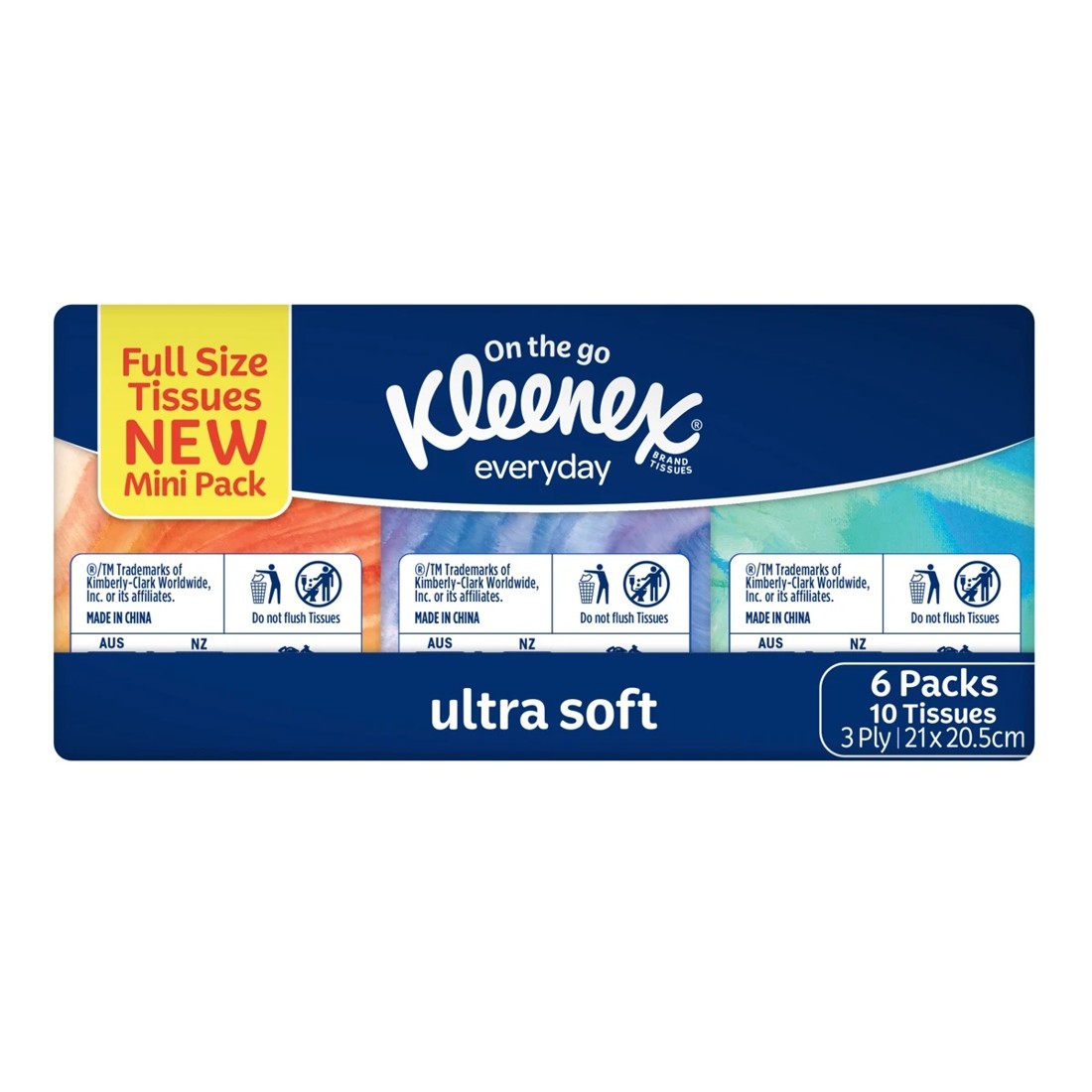 3 6 Pack On The Go Kleenex Everyday Full Size Tissues New Mini Pack, 3 of 7