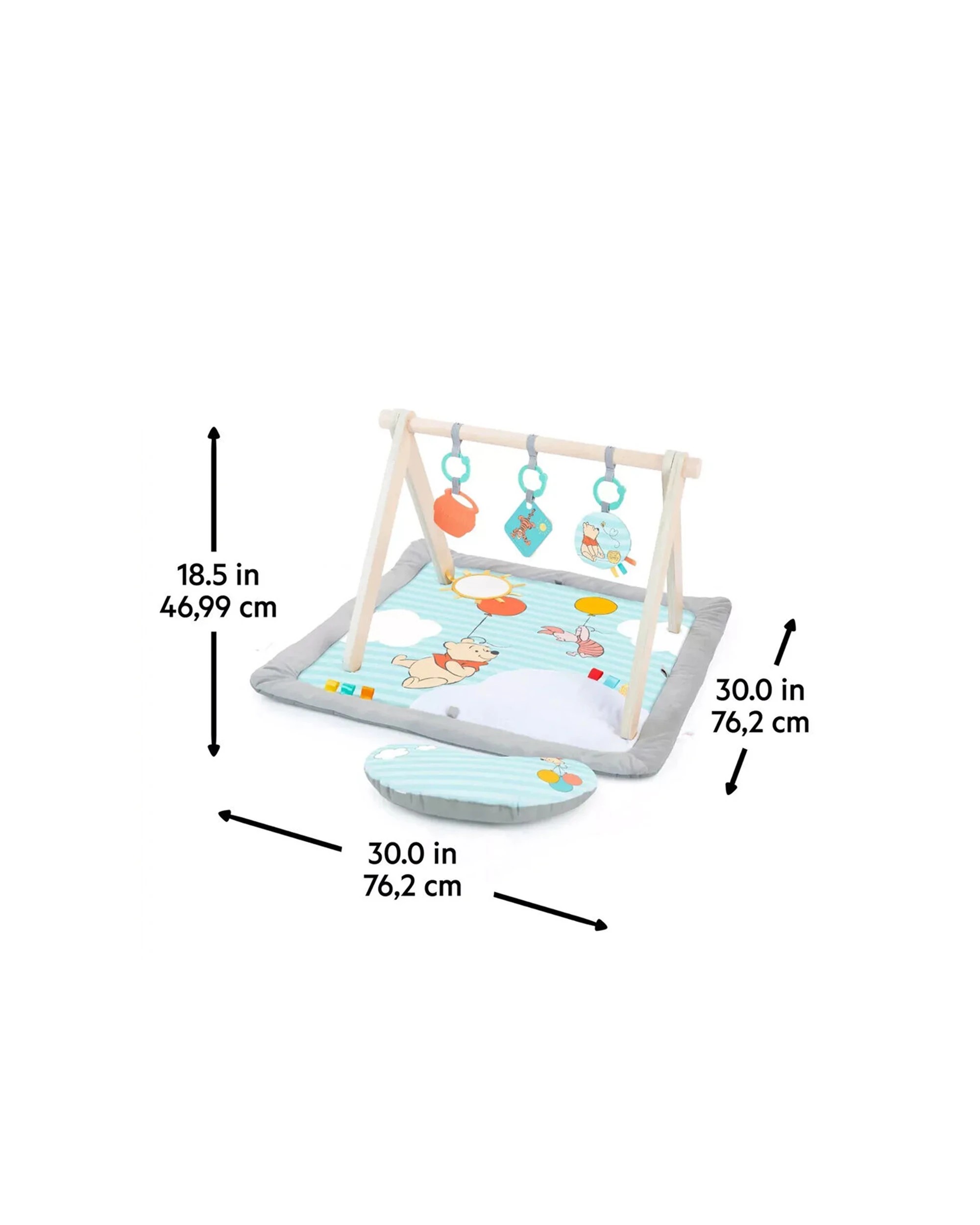 2 Bright Starts Once Upon a Tummy Time Activity Gym Winnie The Pooh 0-12m - Multi, 2 of 8