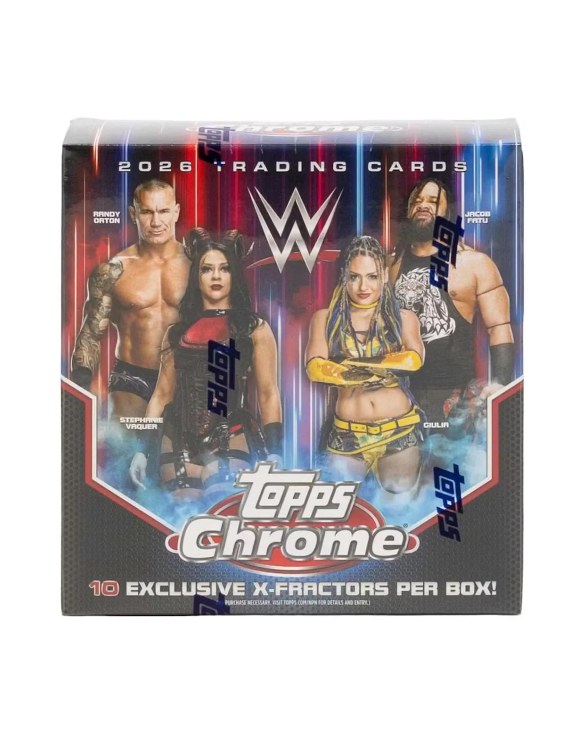 2 Topps 2026 Chrome WWE Wrestling Mega Box, 2 of 10