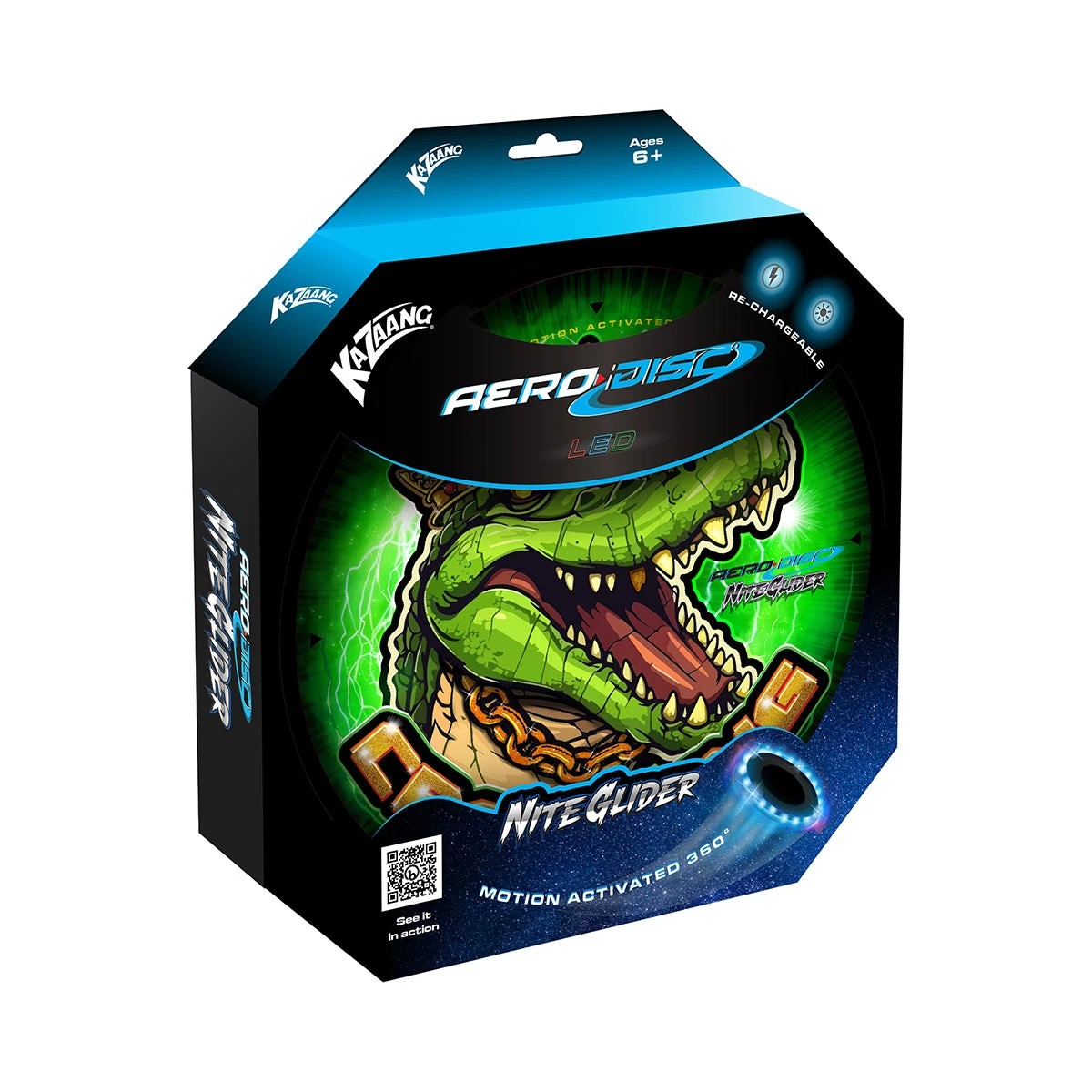 1 Kazaang Aero Disc Nite Glider - Croc King, 1 of 8