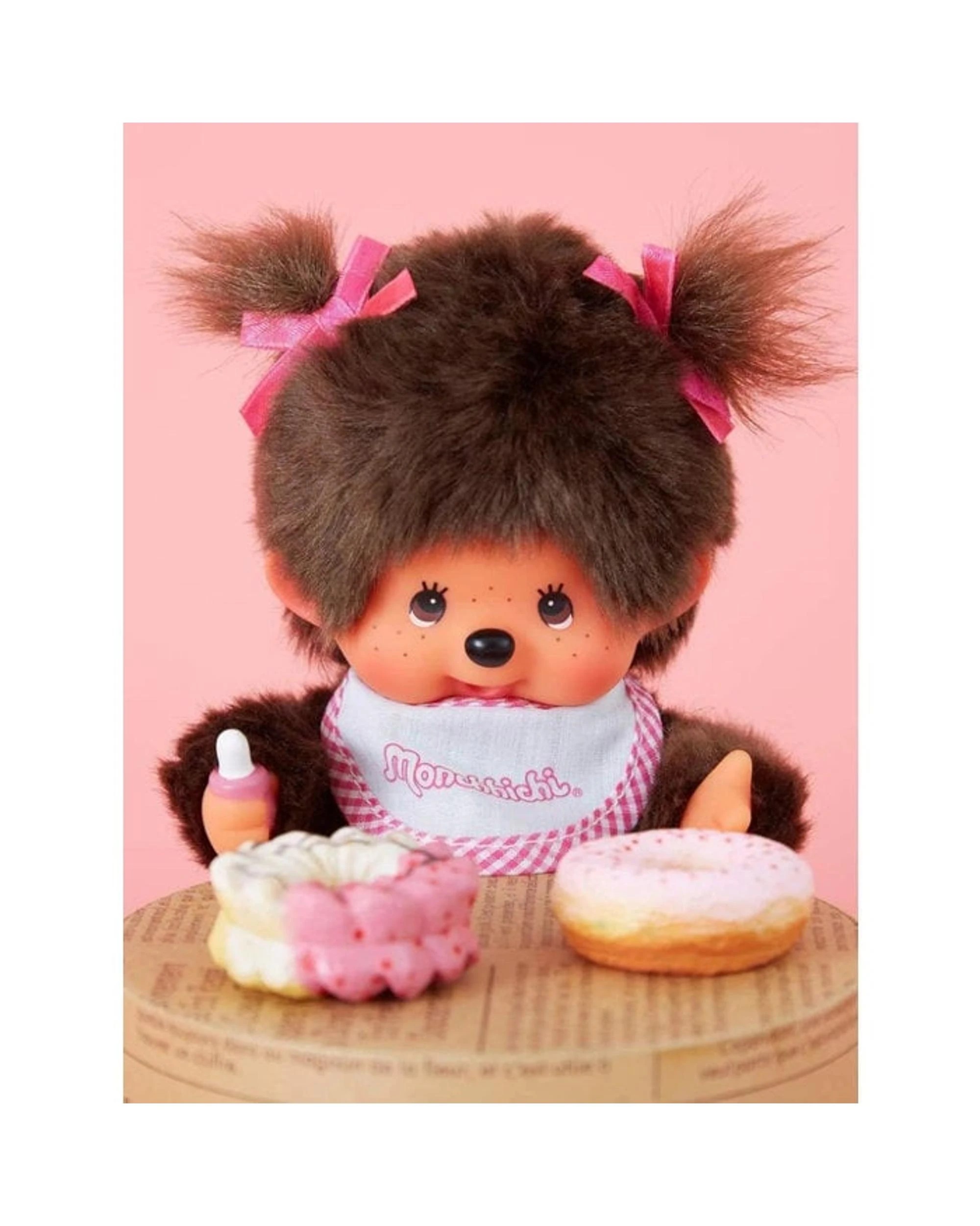 4 Sekiguchi Monchhichi Classic Girl Plush Doll - Pink, 4 of 4