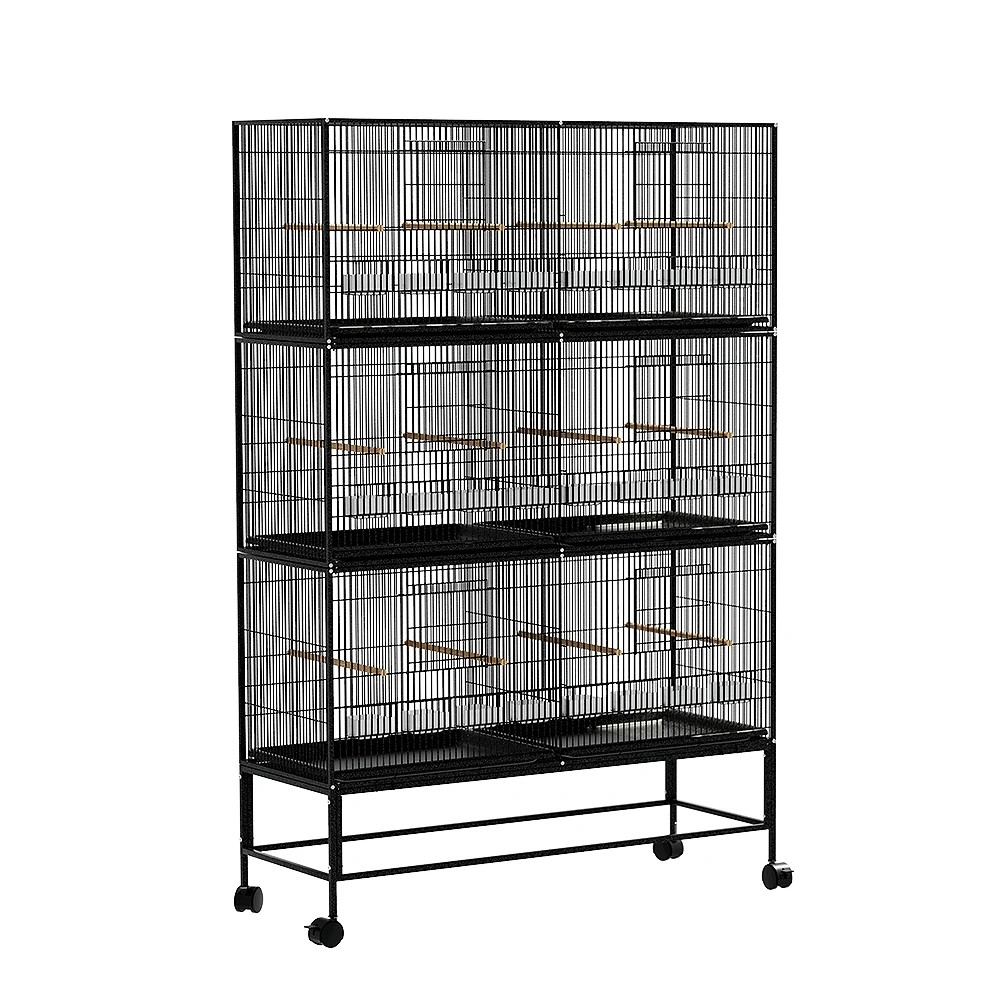 1 i.Pet Bird Cage 175cm Large Aviary - Black, 1 of 6
