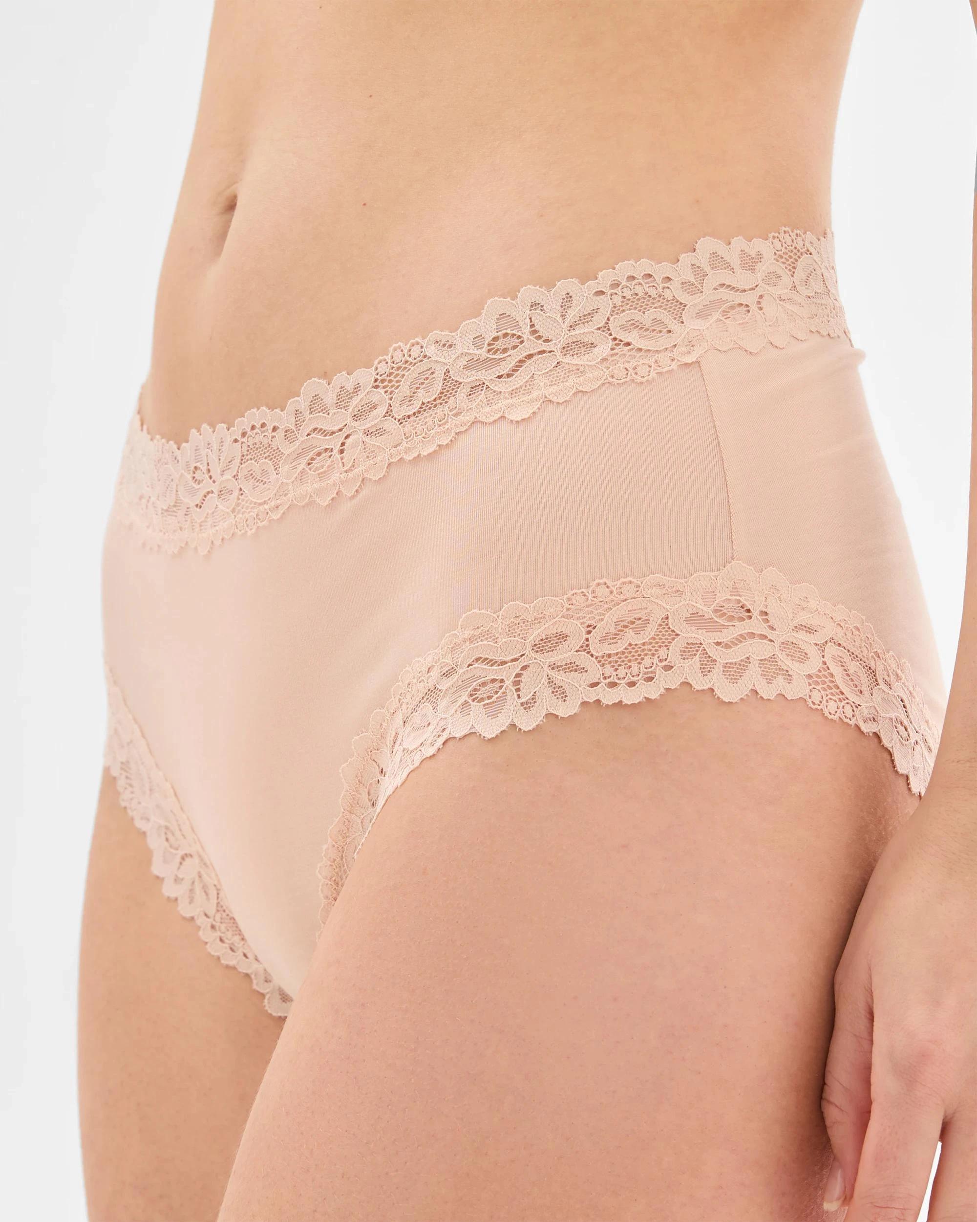 3 Target Woman Modal and Lace 2 Pack Midi Briefs BARE BEAUTY, 3 of 4