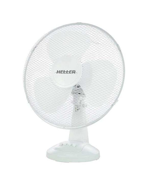 Heller 40cm Adjustable Cooling Air Home/office Desk Tilting Fan 40w - White