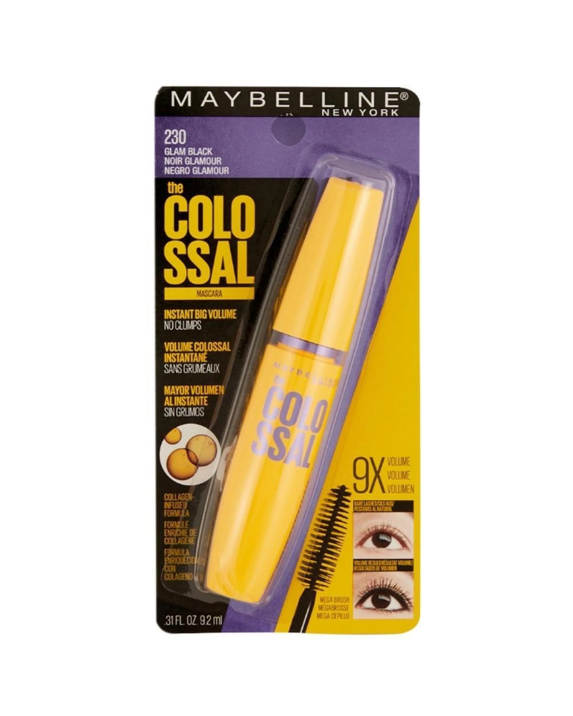 4 Maybelline 3 x The Colossal Volume Express Mascara 9.2mL - 230 Glam Black - Black, 4 of 4