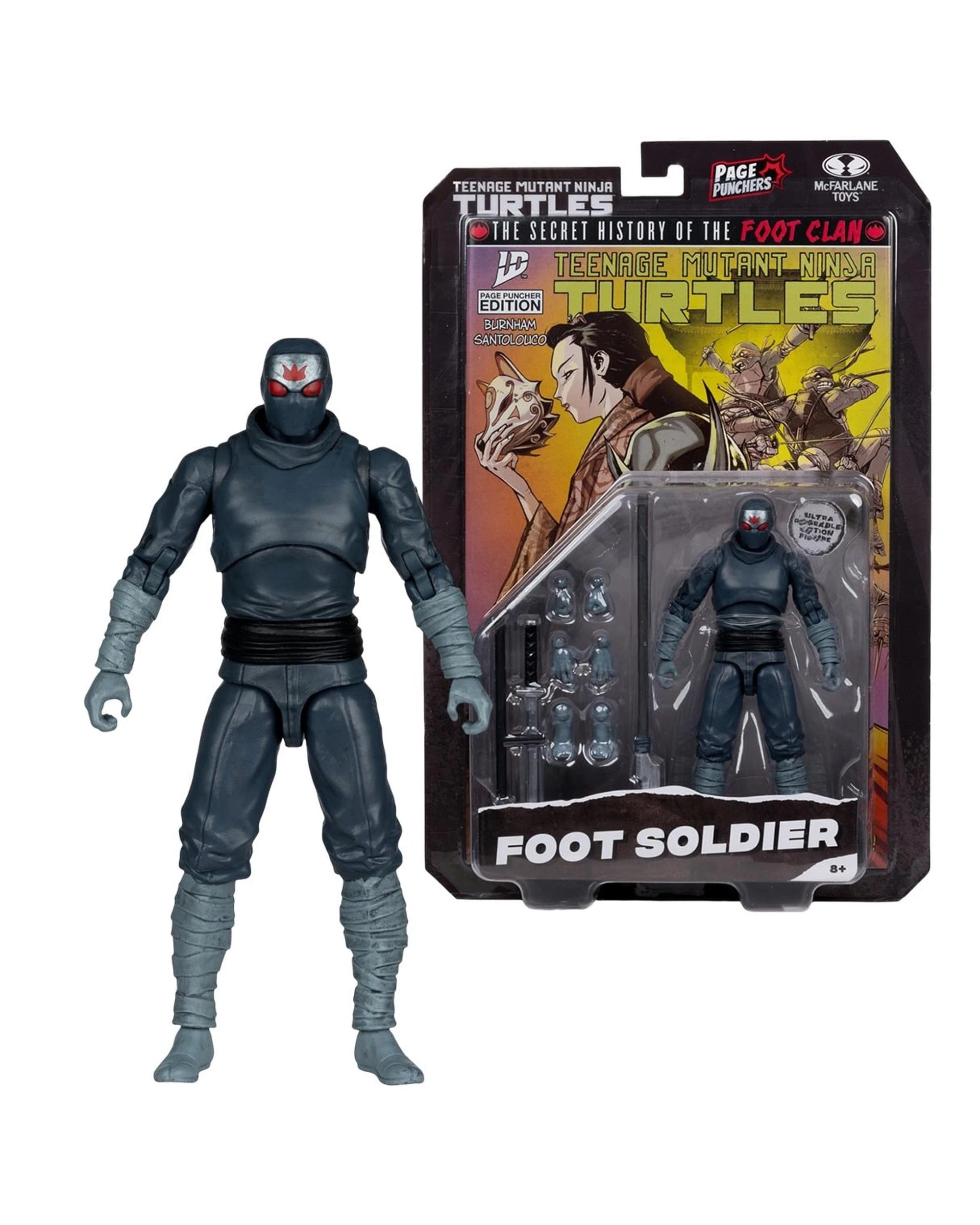 1 Teenage Mutant Ninja Turtles Foot Soldier Page Punchers 5 inch Figure with Comic, 1 of 10