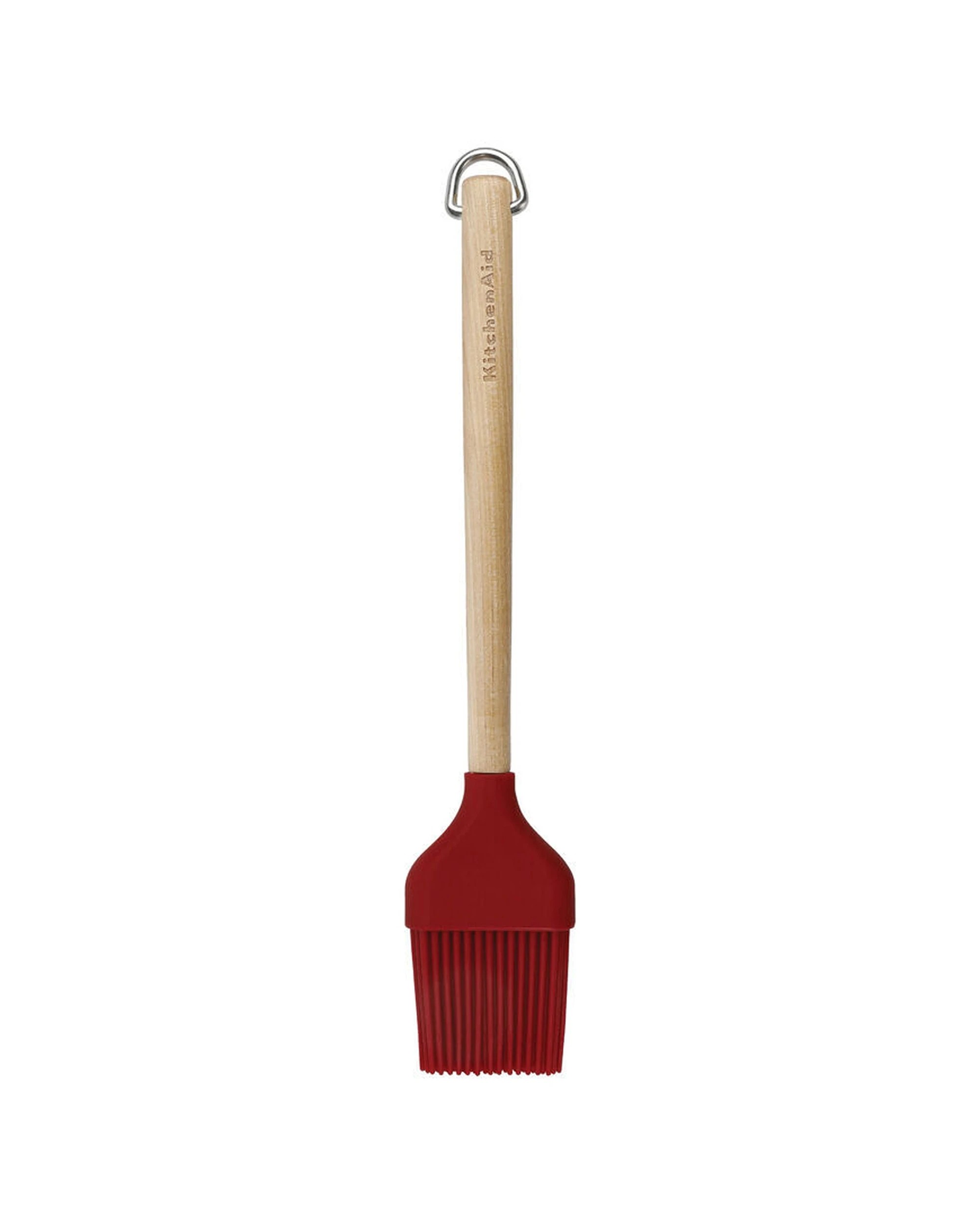 5 KitchenAid 2 x 3pc Birchwood Handle Baking Utensil Set Silicone Heads Kitchen - Red, 5 of 6