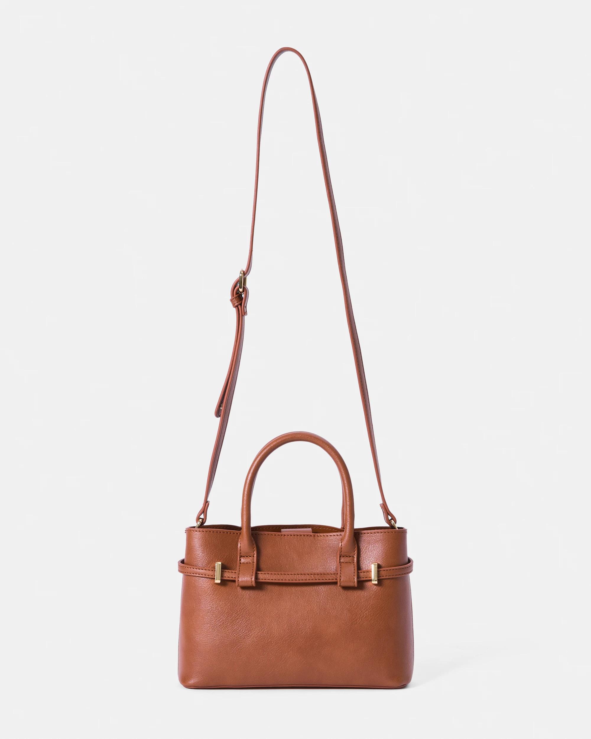 4 Top Handle Crossbody Bag Warm Umber, 4 of 8